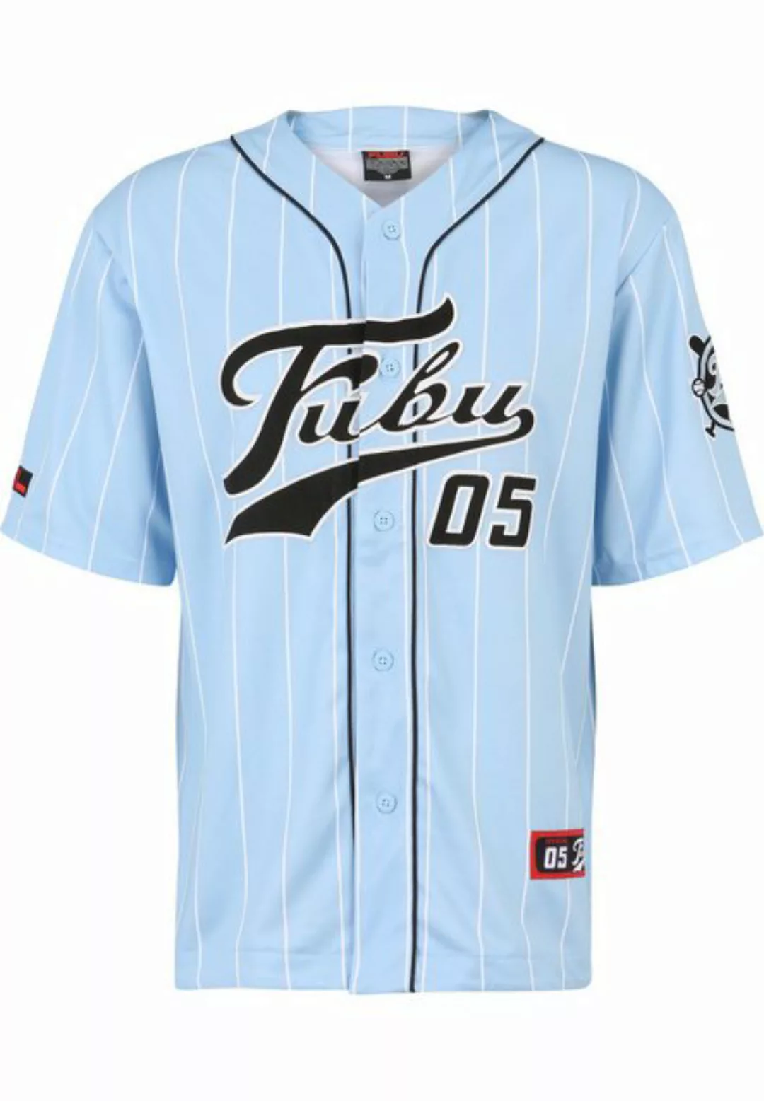 Fubu T-Shirt Fubu Herren FM232-003-3 FUBU Varsity Pinstripe Baseball Jersey günstig online kaufen