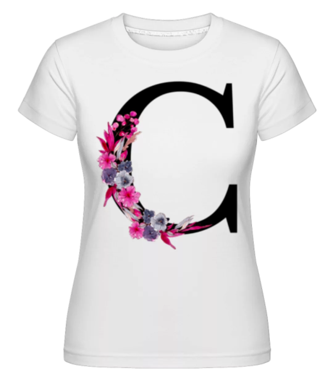 Blumen Initiale C · Shirtinator Frauen T-Shirt günstig online kaufen
