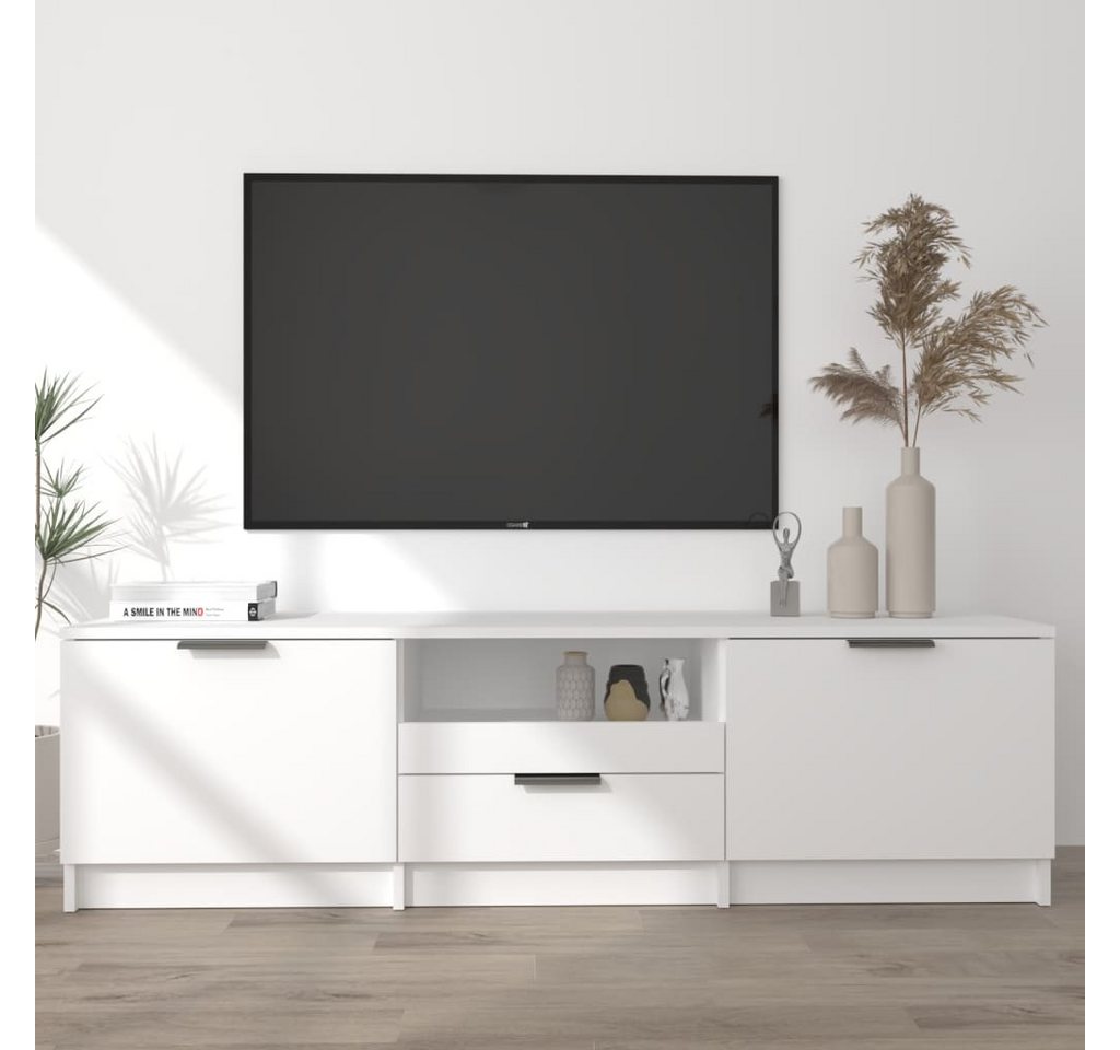 vidaXL TV-Schrank TV-Schrank Weiß 140x35x40 cm Spanplatte Lowboard günstig online kaufen