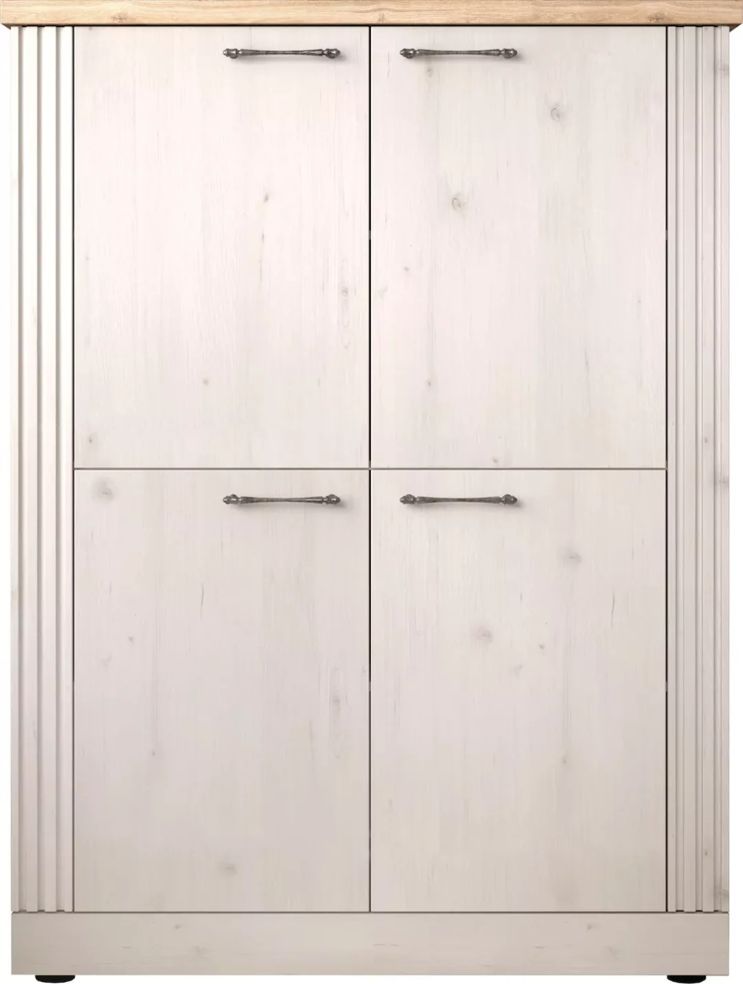 Home affaire Highboard "Country Höhe 160 cm u. Breite 118 cm, Kommode mit 4 günstig online kaufen