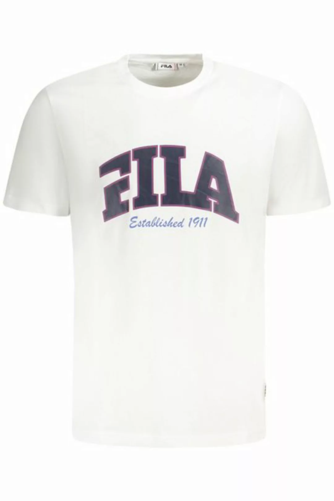 Fila T-Shirt Herren T-Shirt Weiß Kurzarm Regular Fit mit günstig online kaufen