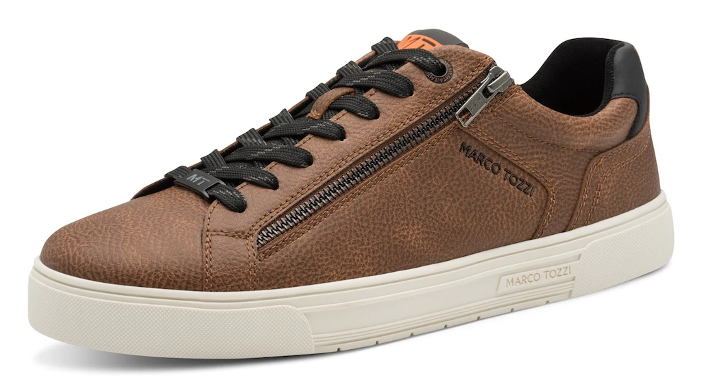 MARCO TOZZI Sneaker, Freizeitschuh, Halbschuh, Schnürschuh mit seitlicher L günstig online kaufen