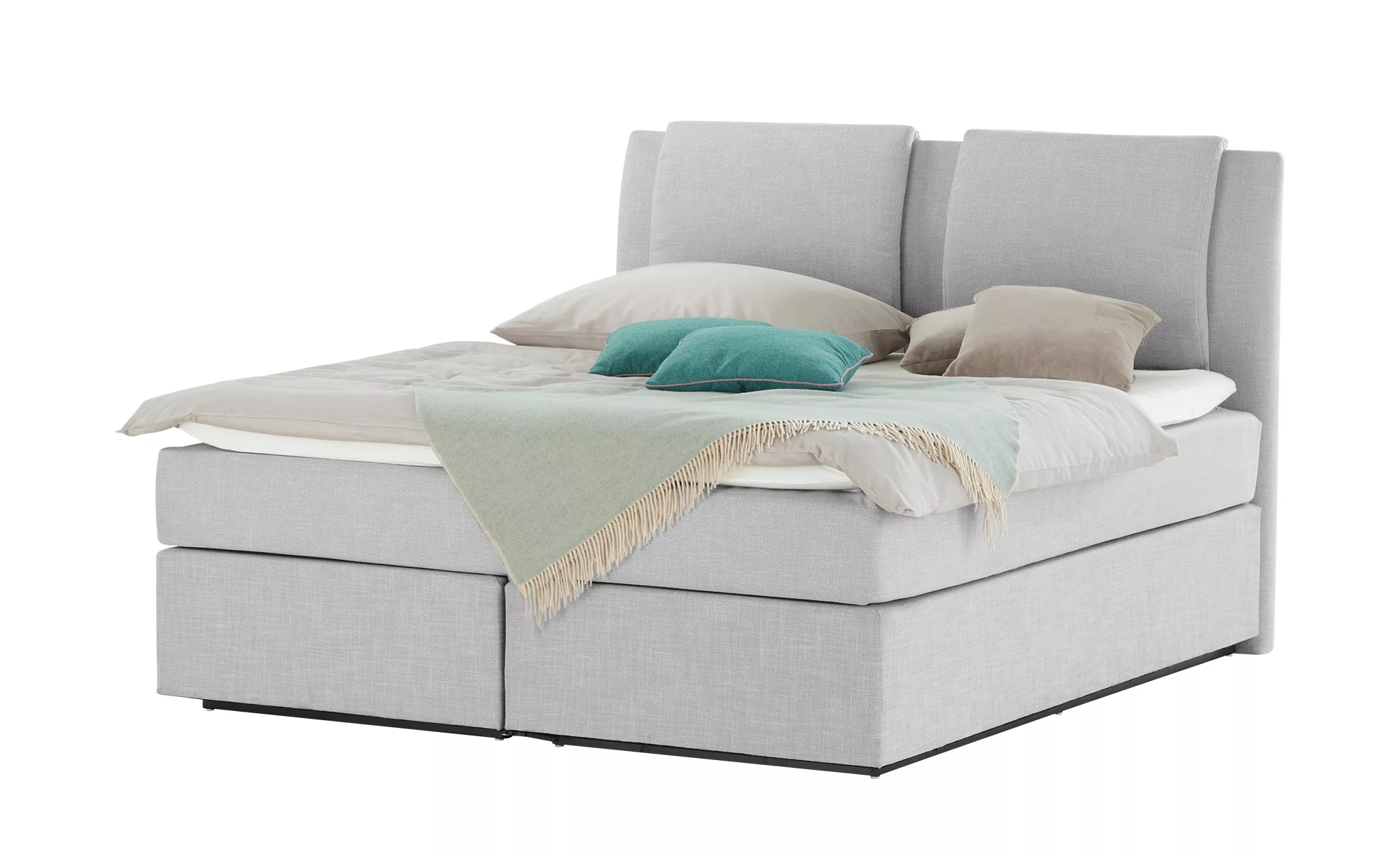 Wohnwert Boxspringbett  Dormian Saman ¦ grau ¦ Maße (cm): B: 160 H: 127 Bet günstig online kaufen