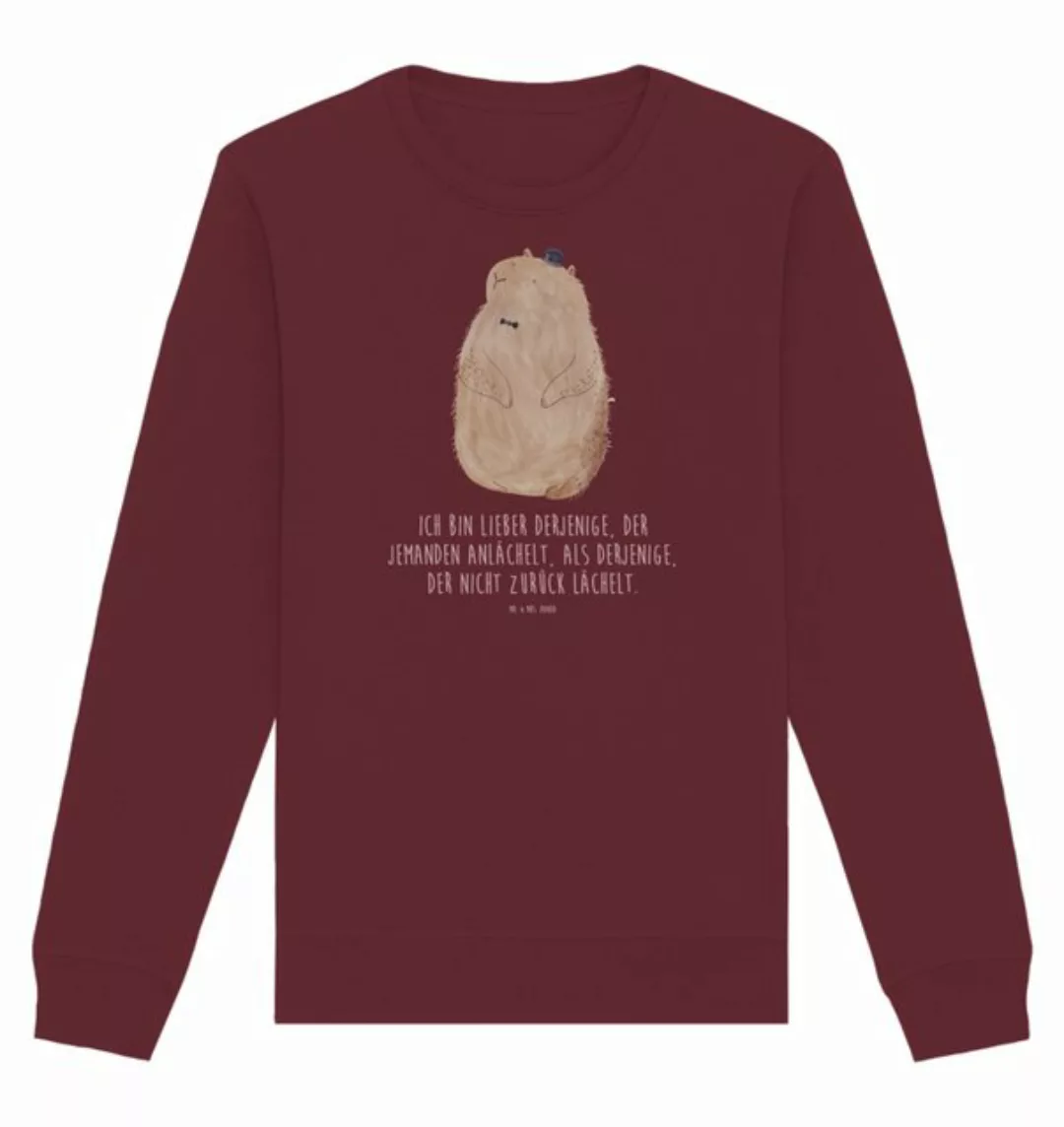 Mr. & Mrs. Panda Longpullover Größe L Murmeltier - Burgundy - Geschenk, Ans günstig online kaufen