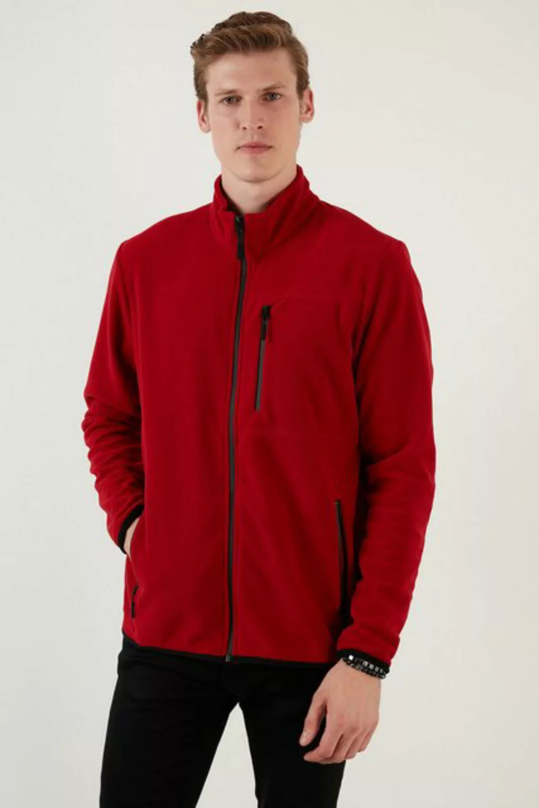 Buratti Fleecepullover Regular Fit günstig online kaufen