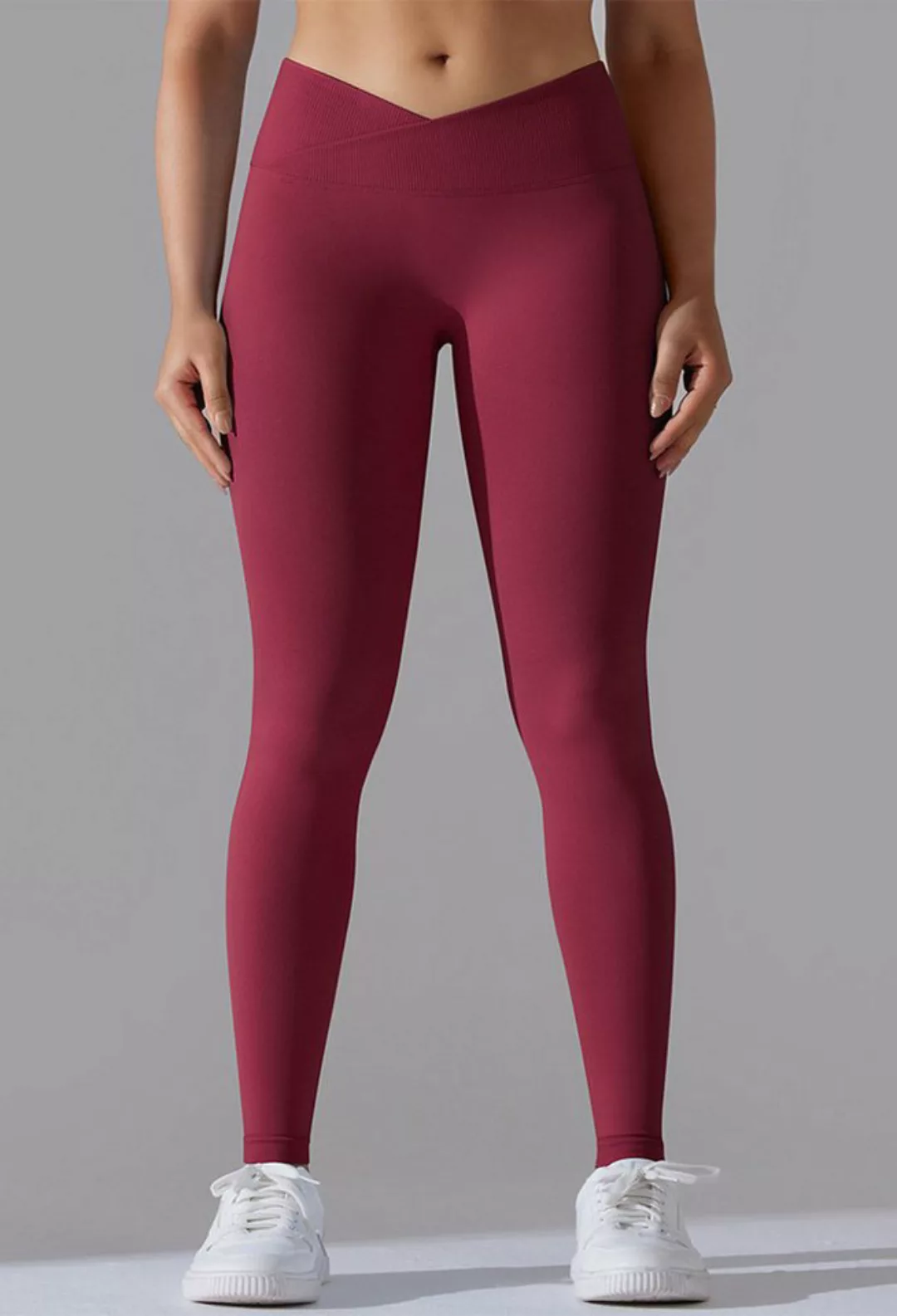 SEGUEN Leggings Yogahose zum Anheben der Hüfte mit überkreuzter Taille für günstig online kaufen