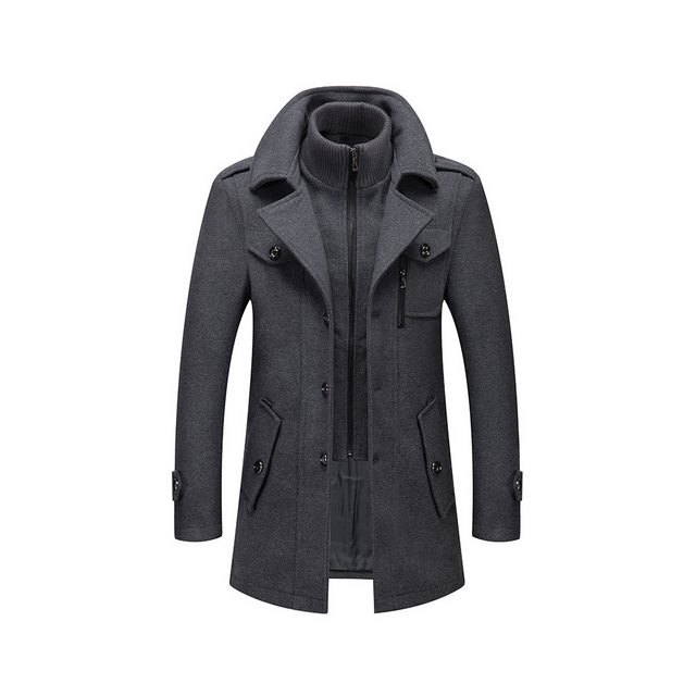 Truyuety Trenchcoat Herren Wintermantel mittellang Winterjacke für Business günstig online kaufen