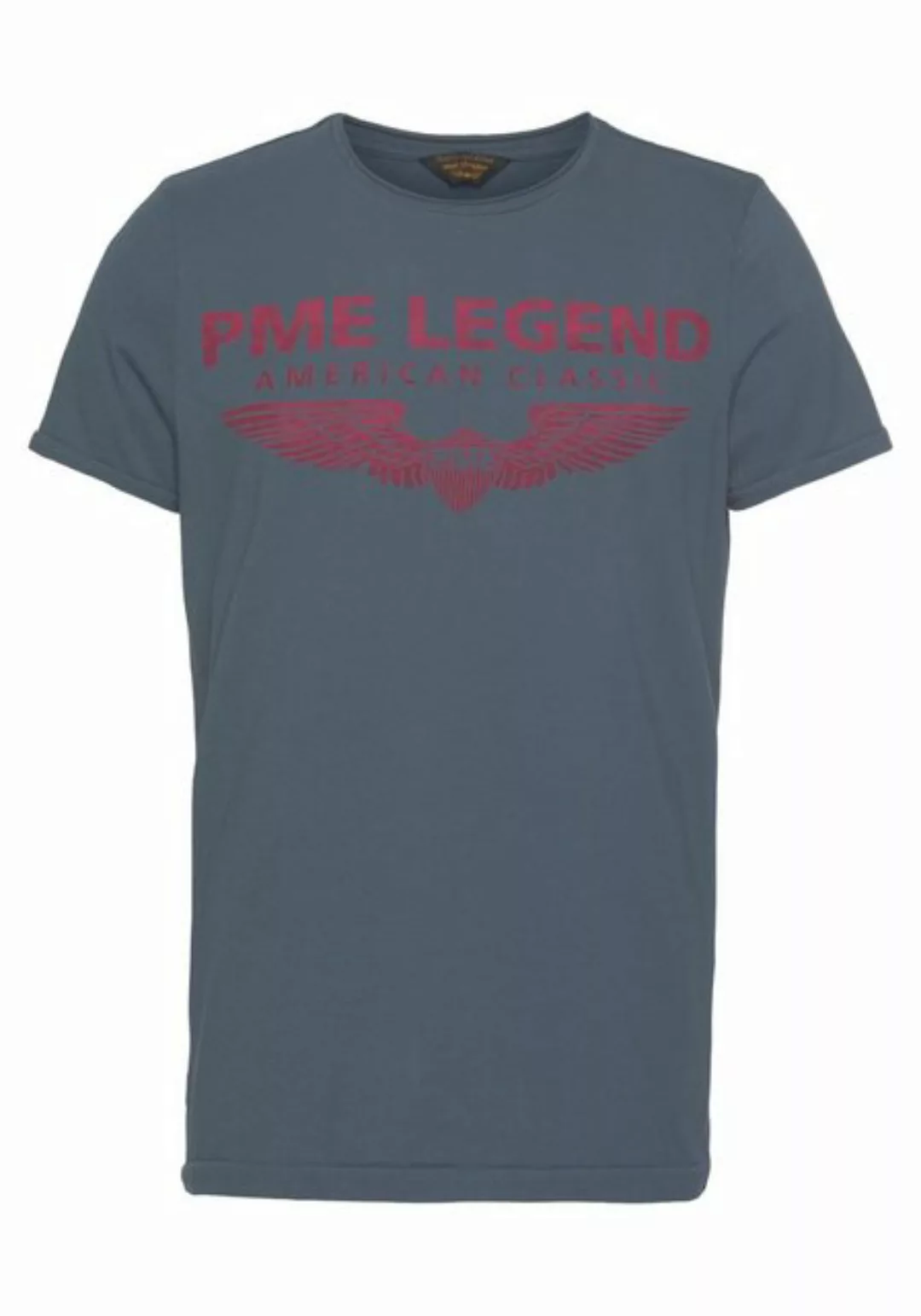 PME LEGEND Rundhalsshirt mit Logoprint günstig online kaufen