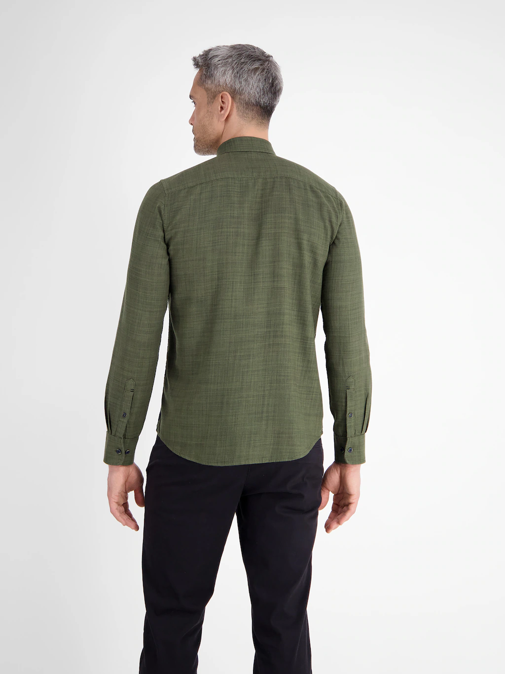 LERROS Langarmhemd "LERROS Herrenhemd, Fancy-Twill" günstig online kaufen