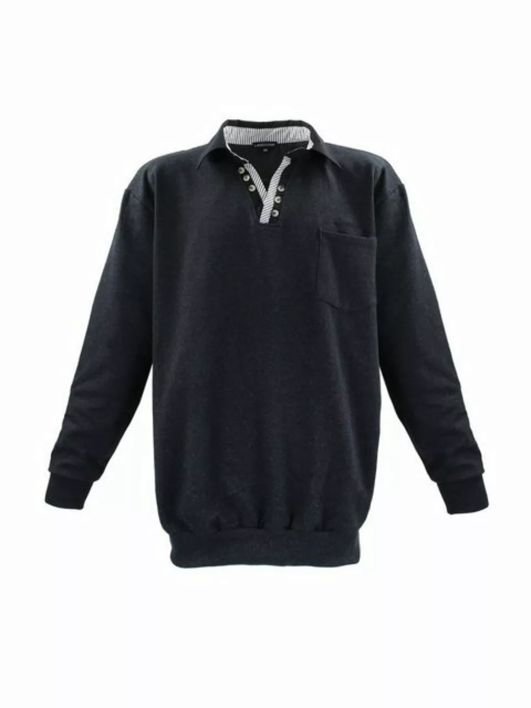 Lavecchia Sweatshirt Übergrößen Sweater LV-602 Polo Langarmshirt günstig online kaufen