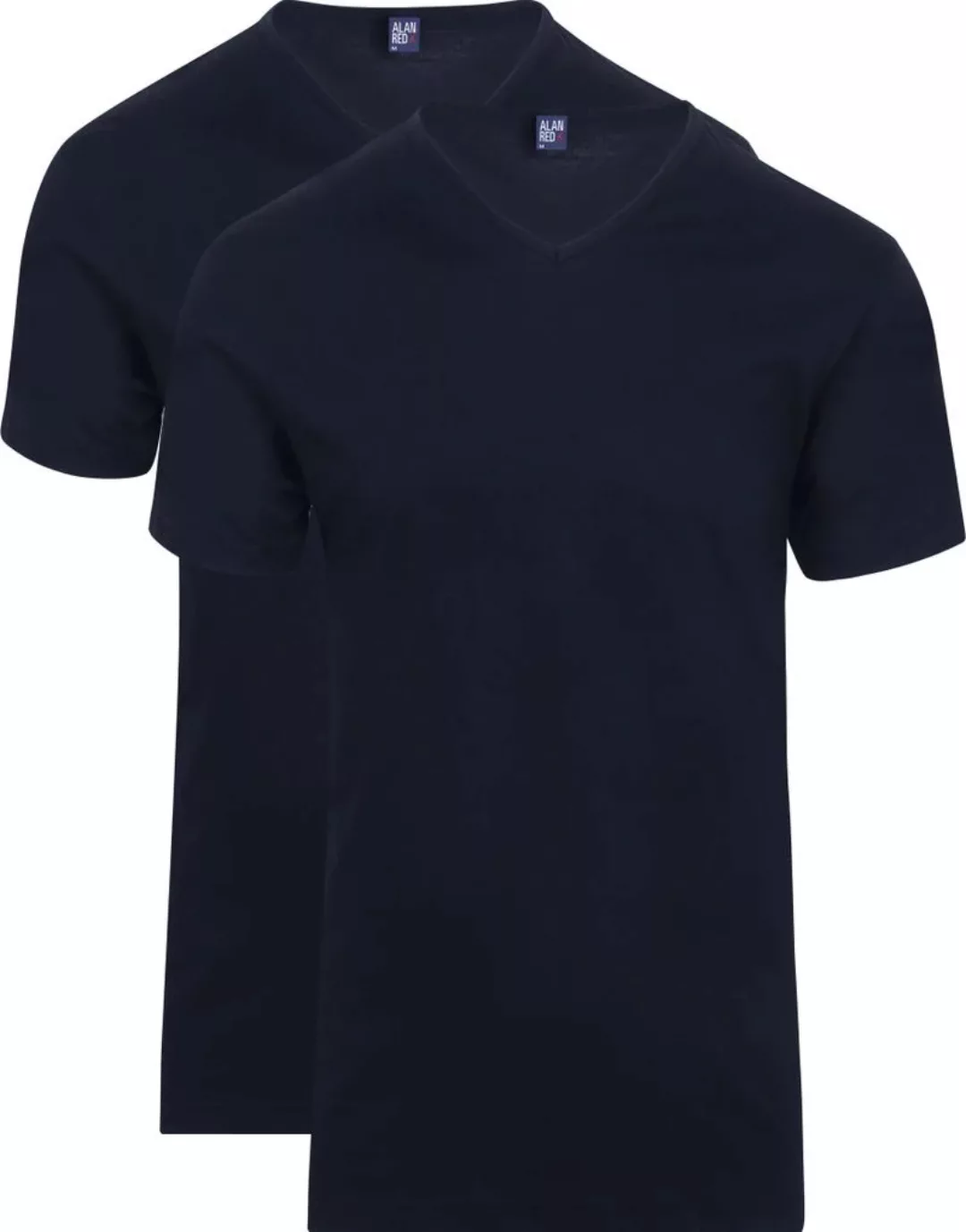 Alan Red Vermont T-shirts V-Ausschnitt Dunkelblau (2Pack) - Größe S günstig online kaufen