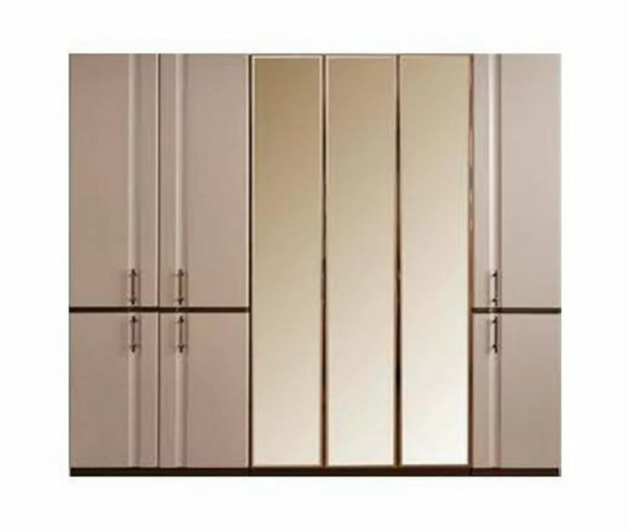 JVmoebel Kleiderschrank Beiger Kleiderschrank Luxus Schrank 6-türiger Schla günstig online kaufen