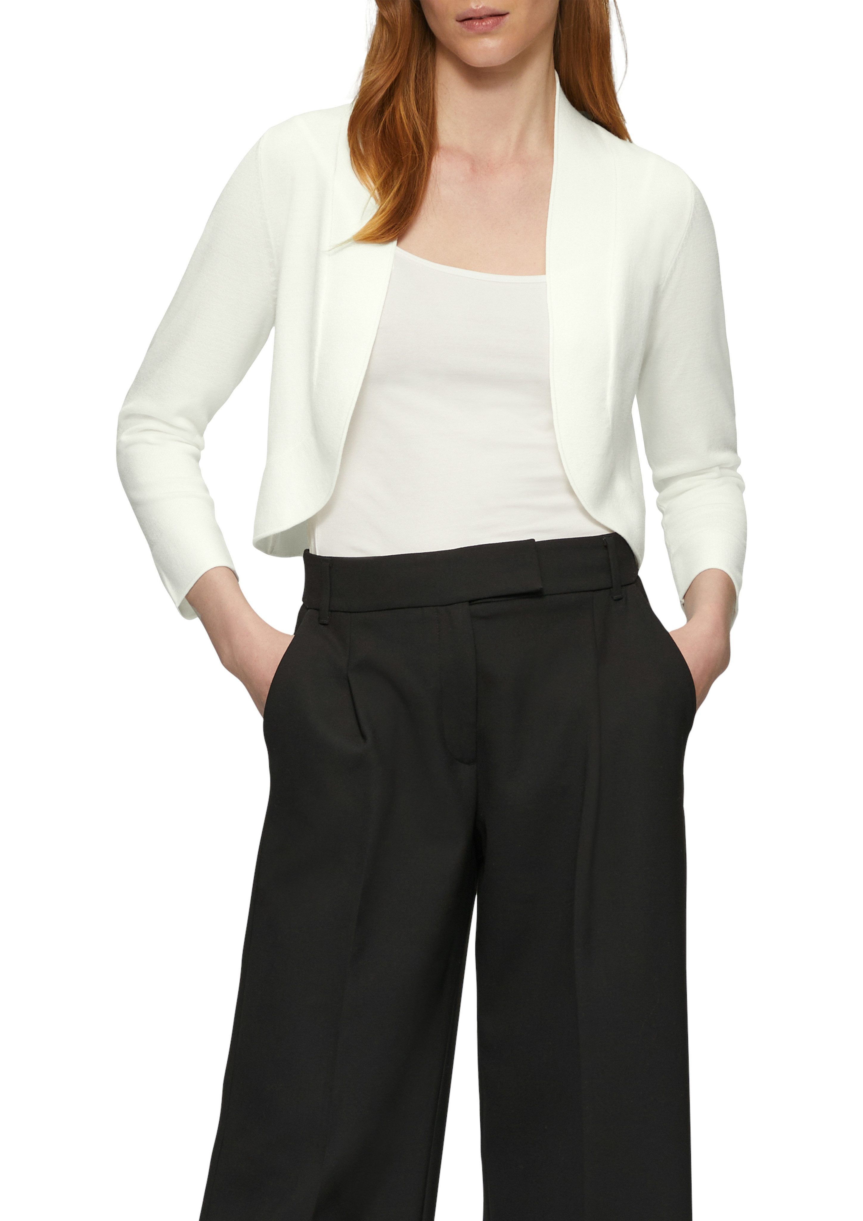s.Oliver BLACK LABEL Strickjacke mit Blende günstig online kaufen