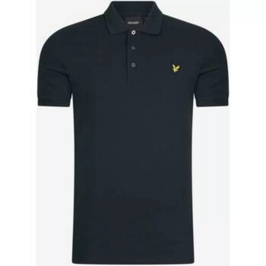 Lyle & Scott  T-Shirts & Poloshirts Einfarbiges Poloshirt - Dunkelblau günstig online kaufen