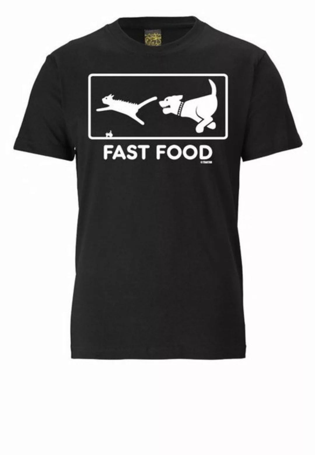 LOGOSHIRT T-Shirt "FAST FOOD", mit lustigem Print günstig online kaufen