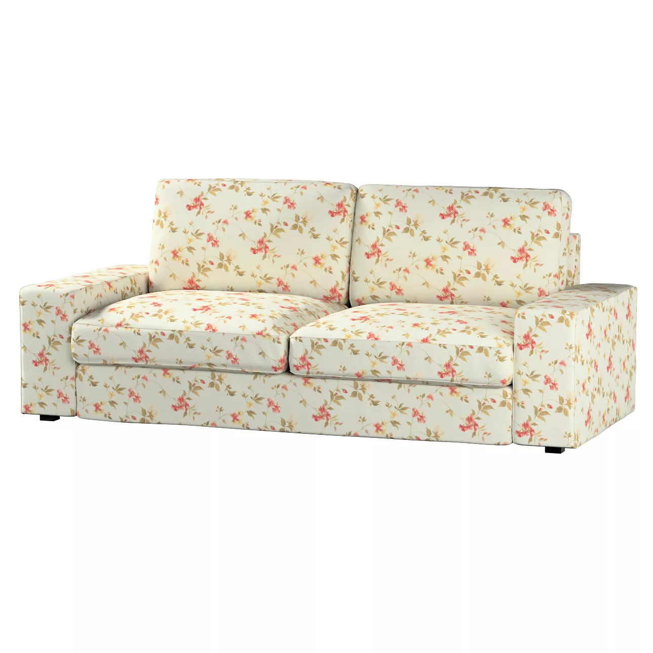 Bezug für Kivik 3-er Bettsofa, blau-rosa, Kivik 3-er Bettsofabezug, Londres günstig online kaufen