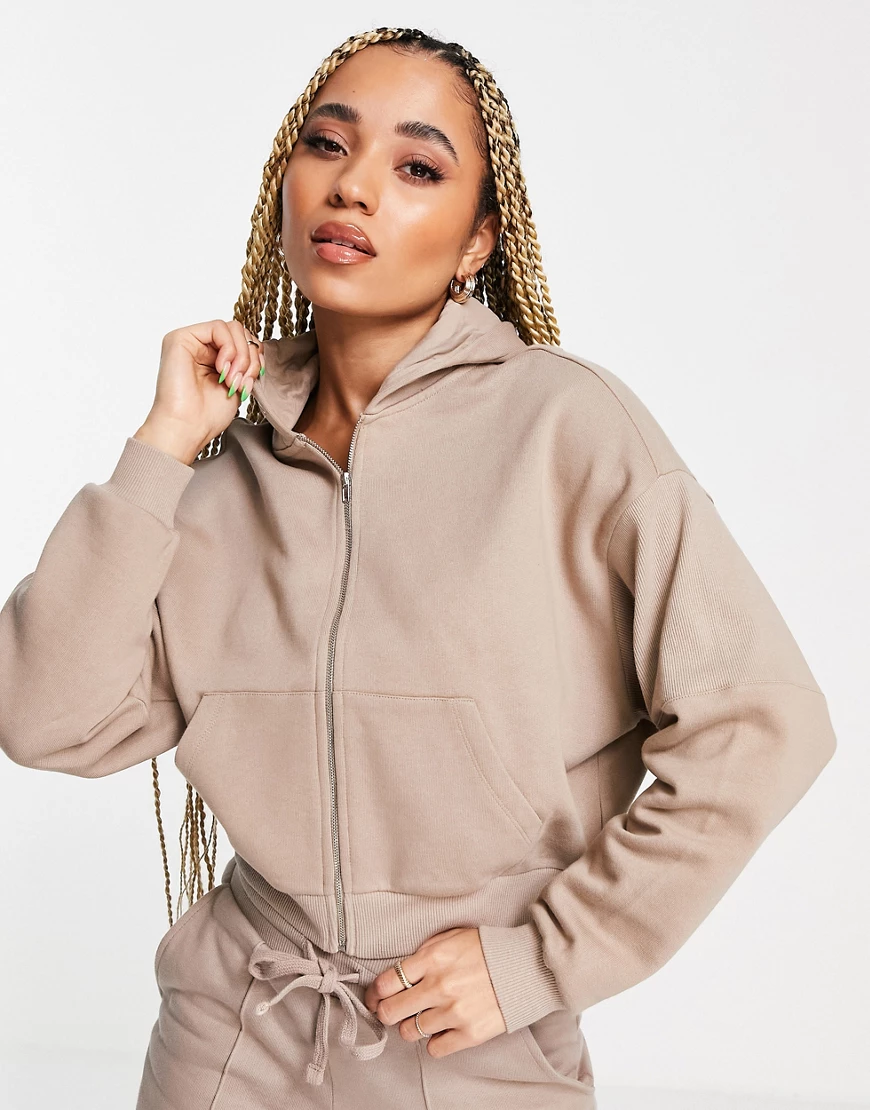 ASOS 4505 – Oversize-Kapuzenpullover mit kurzem Schnitt-Neutral günstig online kaufen