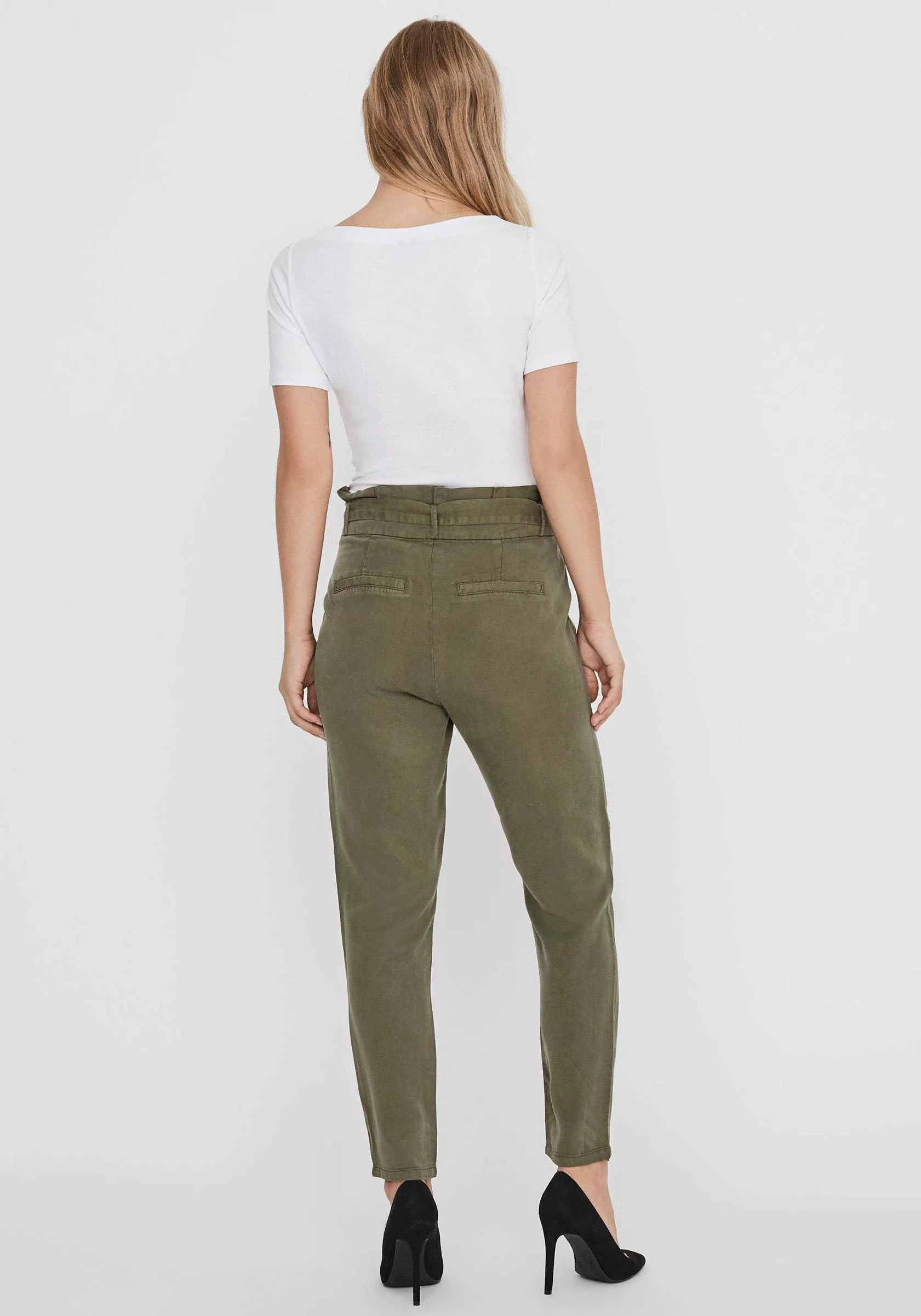 Vero Moda T-Shirt Basic Stretch T-Shirt mit U-Boot-Ausschnitt VMPANDA 5368 günstig online kaufen