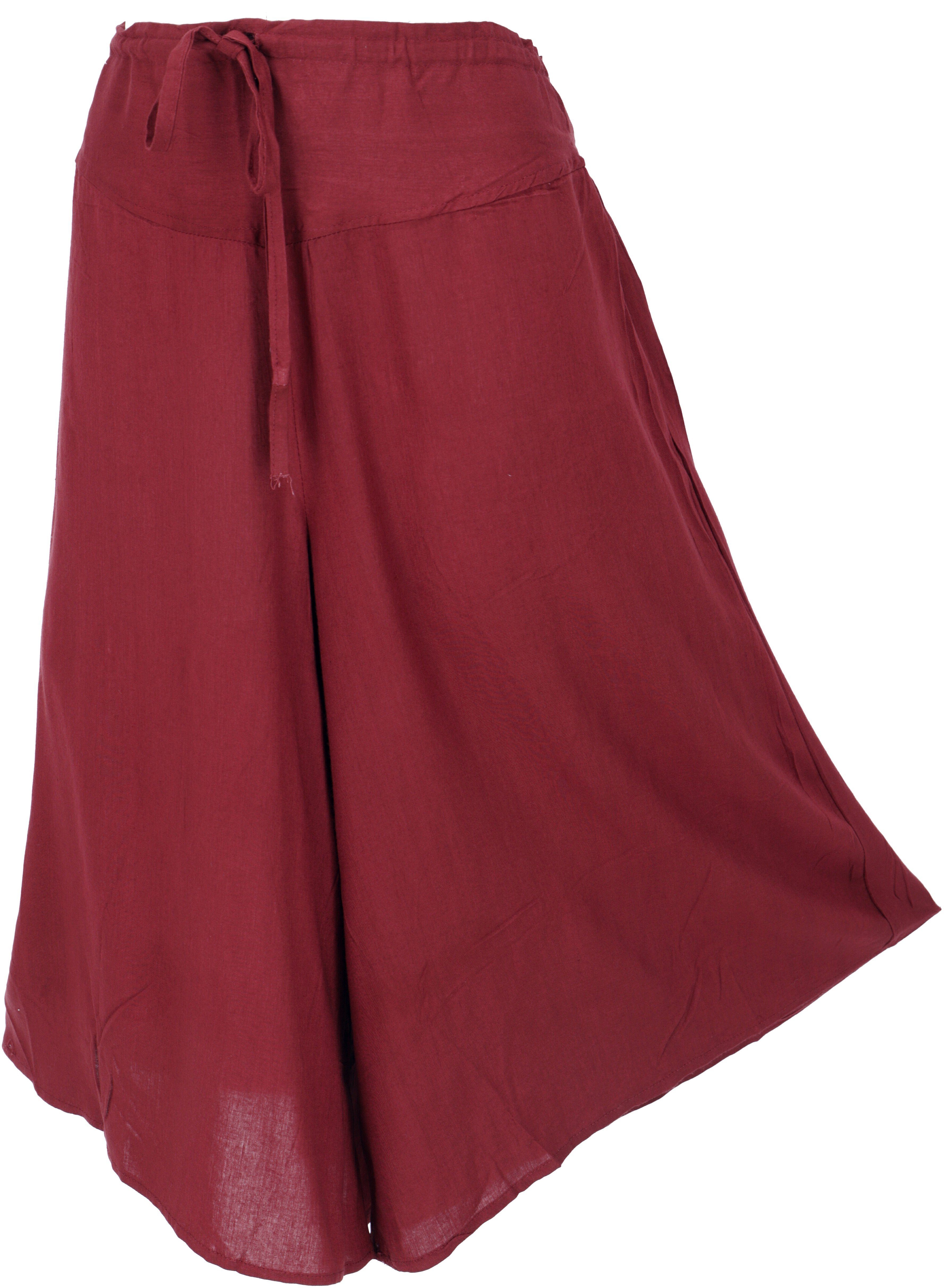 Guru-Shop Relaxhose Palazzohose, 7/8 Hosenrock, Boho günstig online kaufen