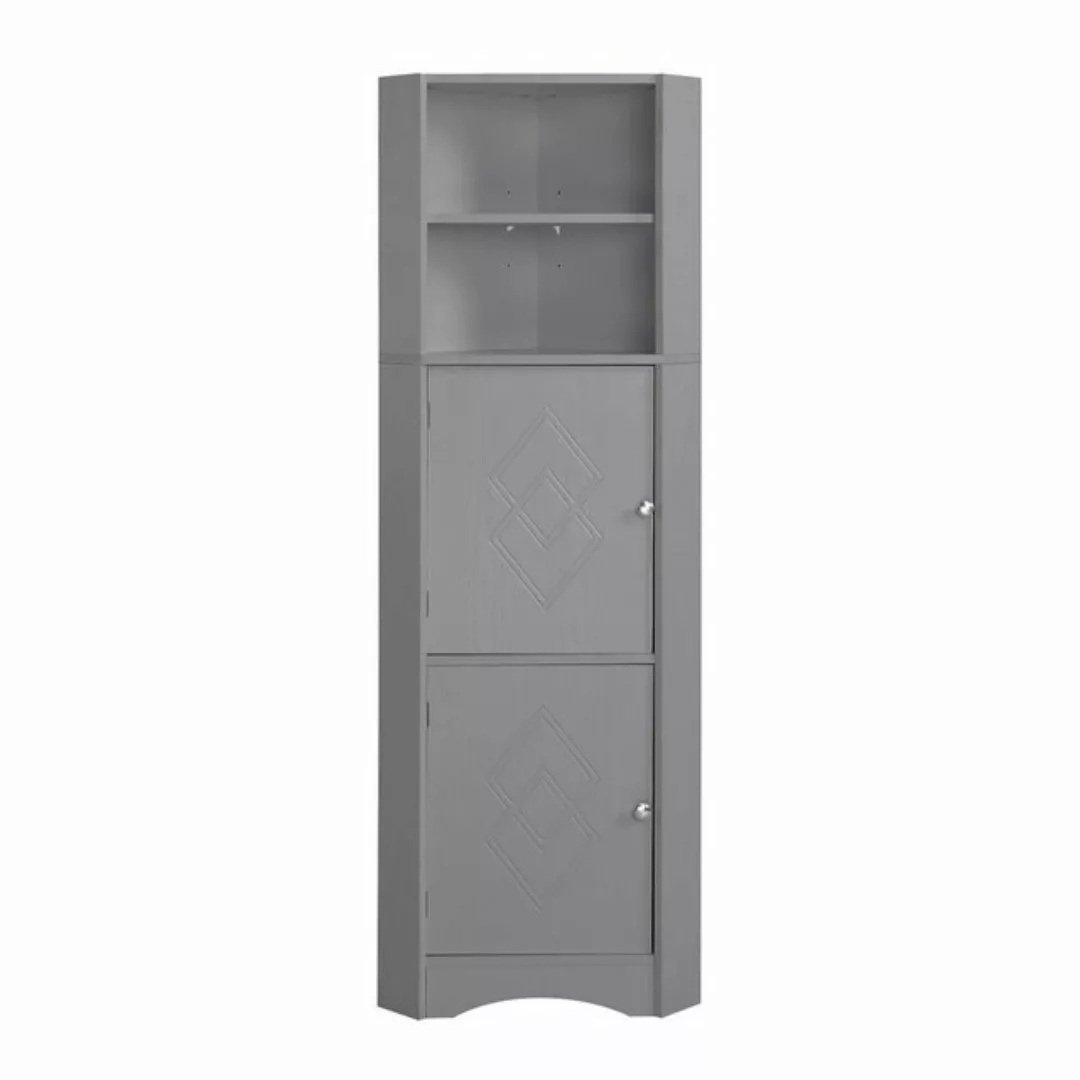 Merax Eckschrank mit Einlegböden,Badezimmerschrank,Badkommode,155cm günstig online kaufen