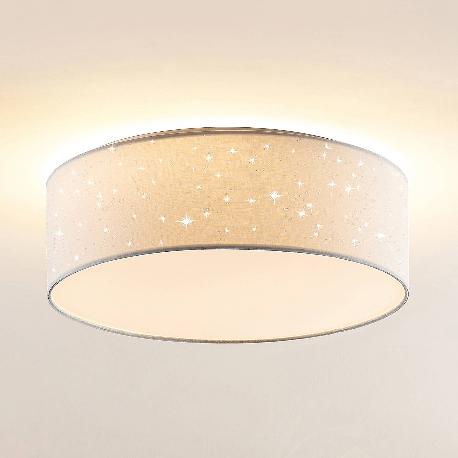 Lindby Ellamina LED-Deckenleuchte, 40 cm, weiß günstig online kaufen