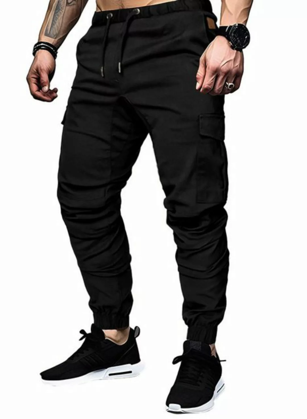 JMIERR Cargohose Cargohose Herren Baumwolle Chino Hose Jogginghose für Männ günstig online kaufen