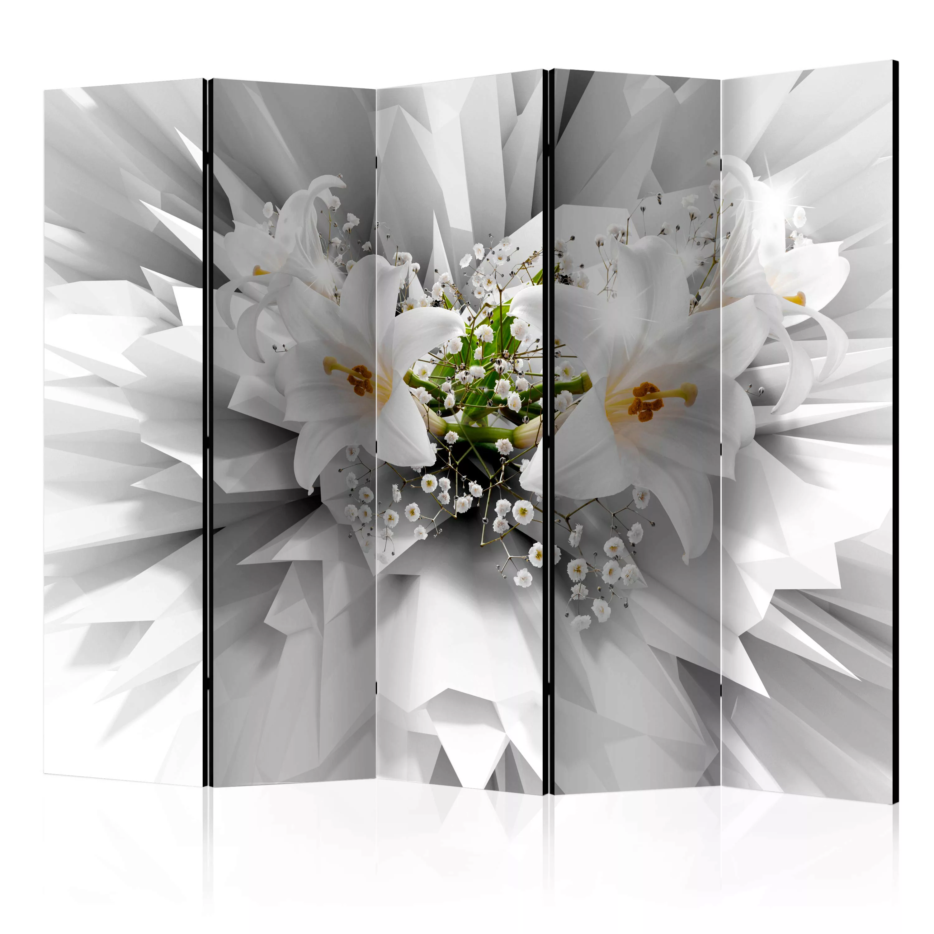 5-teiliges Paravent - Floral Explosion Ii [room Dividers] günstig online kaufen