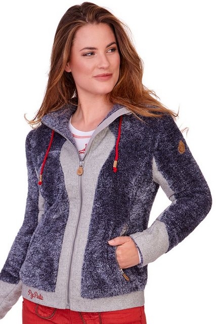 Piz Palü Outdoorjacke Plüschjacke - GAUTING - blau/grau günstig online kaufen