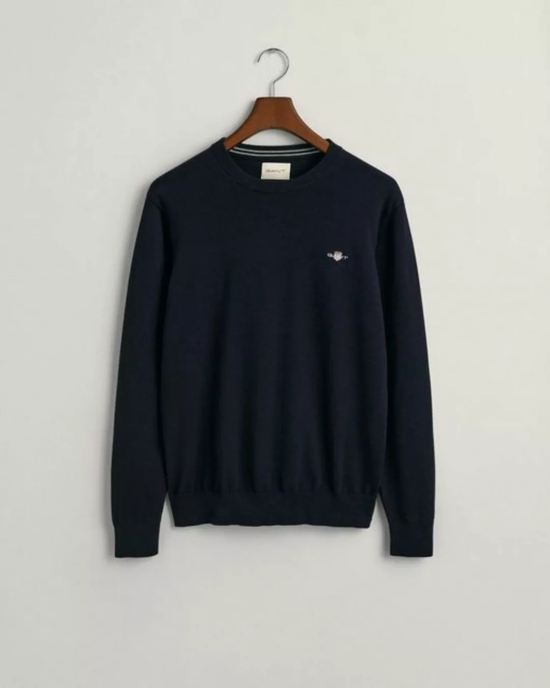 Gant V-Ausschnitt-Pullover blau regular fit (1-tlg) günstig online kaufen