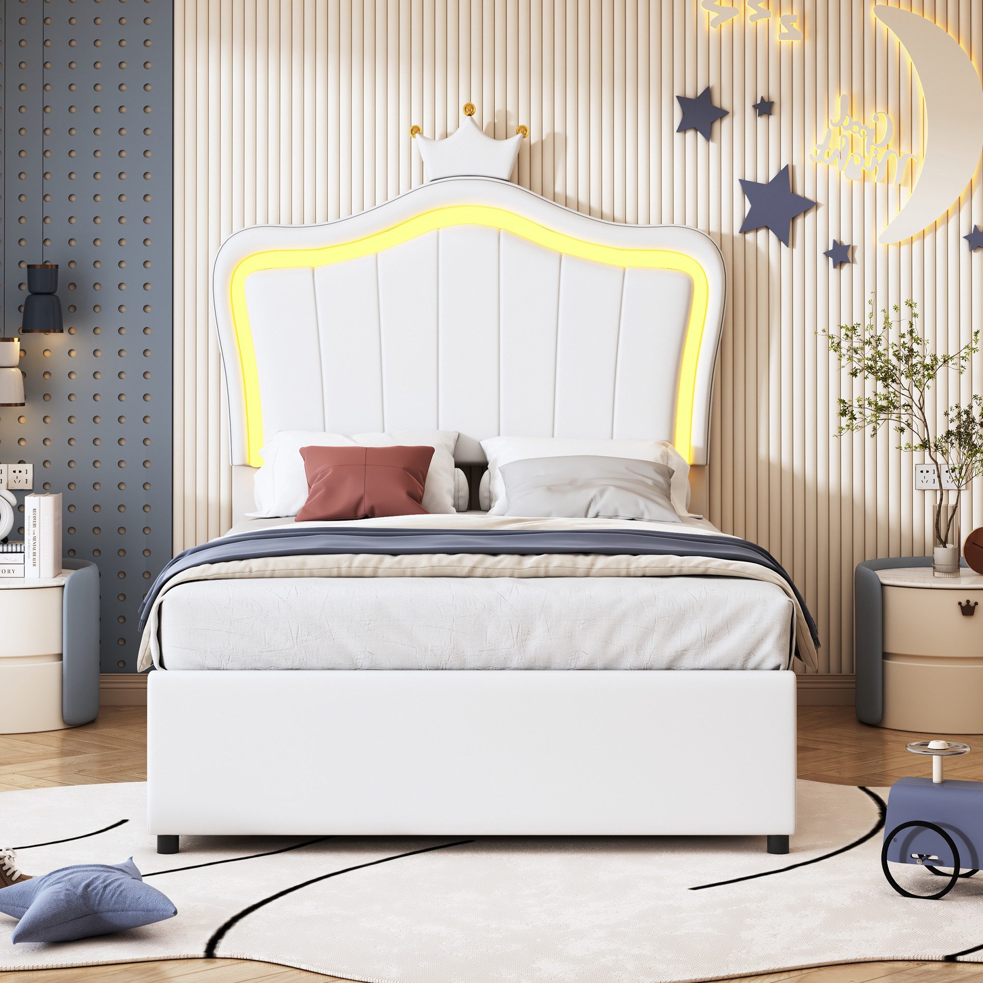 REDOM Polsterbett Bett Kinderbett Polsterbet Gästebett günstig online kaufen