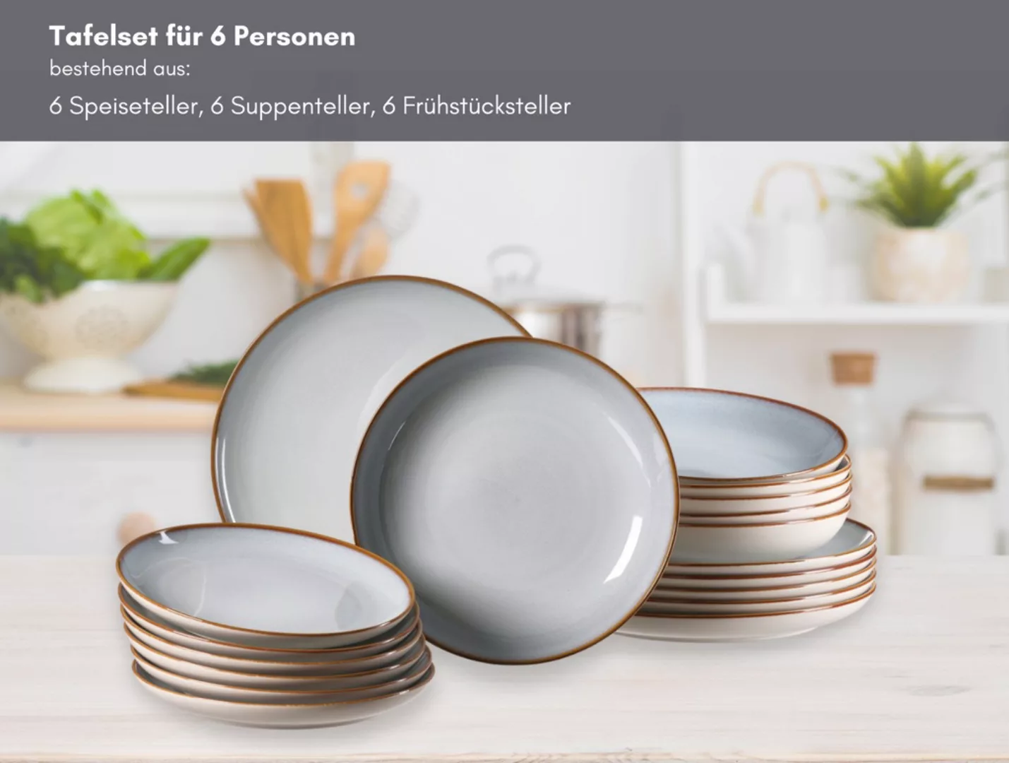 Ritzenhoff & Breker Portofino Teller-Set 18-teilig günstig online kaufen