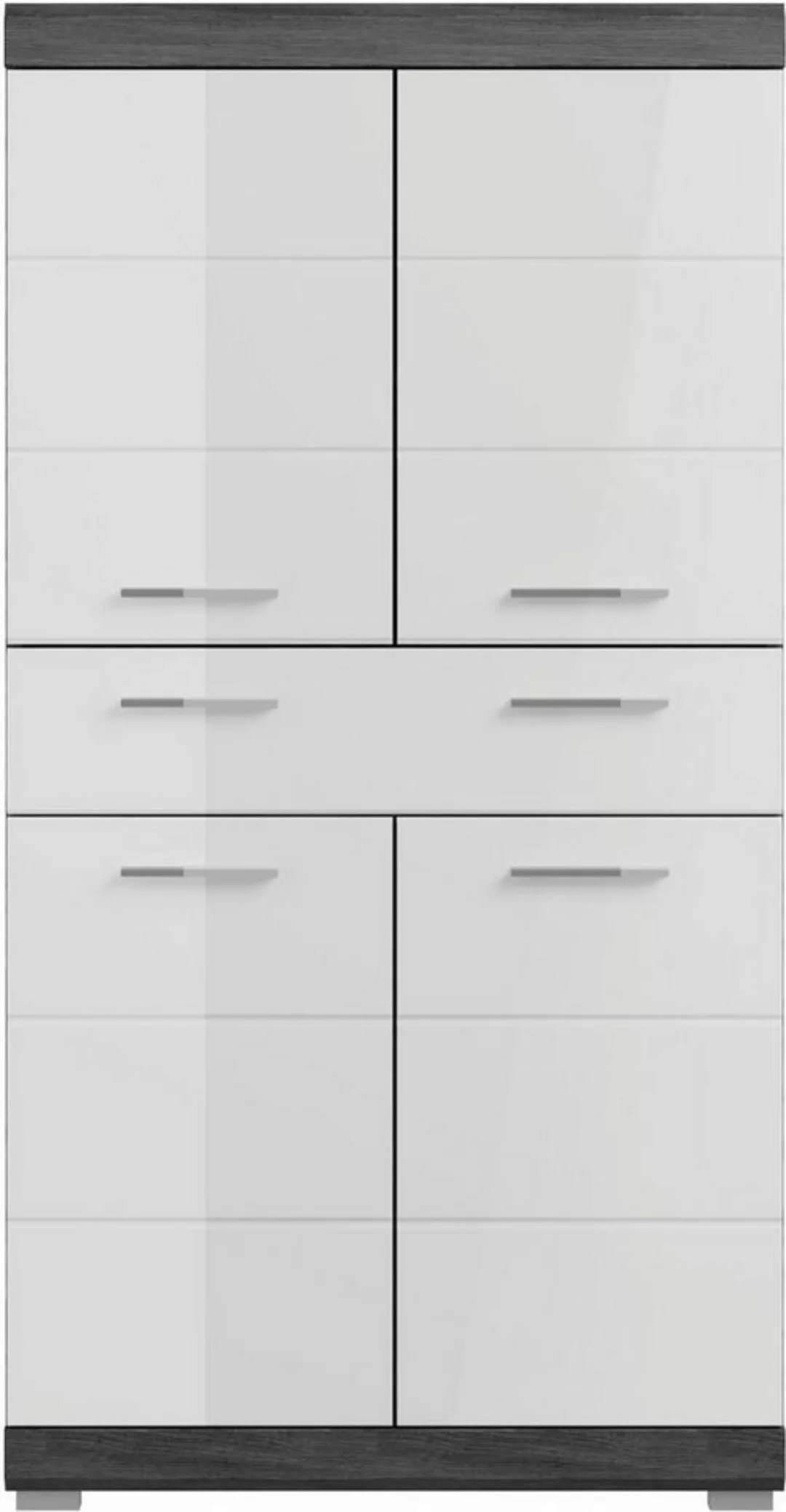 INOSIGN Midischrank "Siena", Badmöbel Badschrank, 4 Türen, 1 Schubkasten, B günstig online kaufen