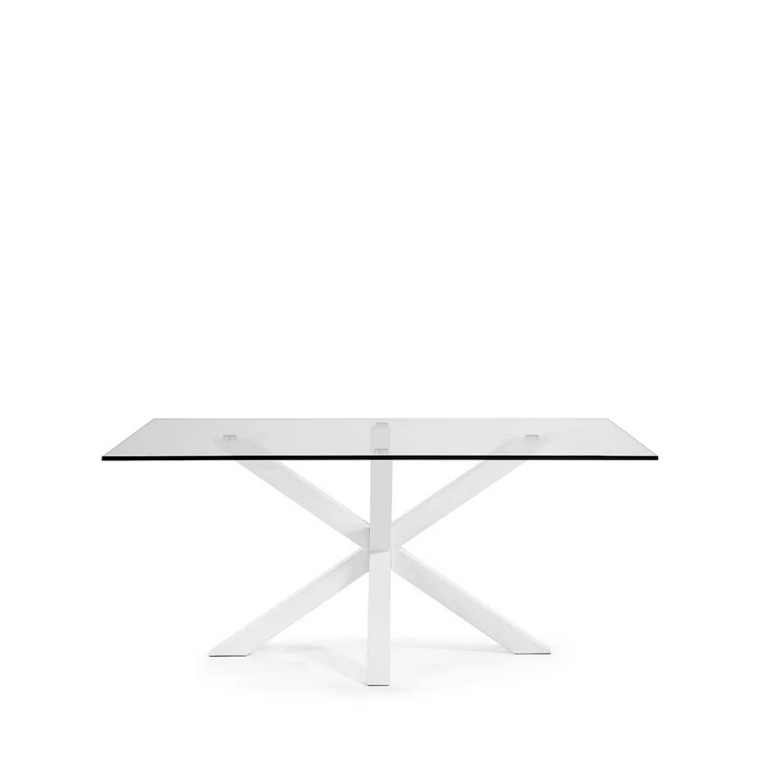 Glastisch in Weiß Stahl günstig online kaufen