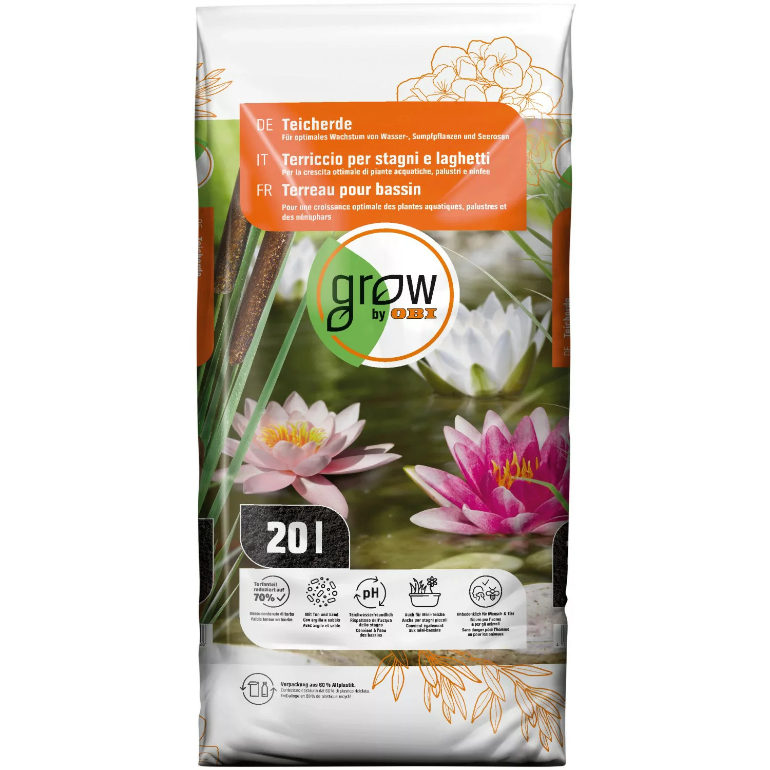 GROW by OBI Teicherde, 20l günstig online kaufen