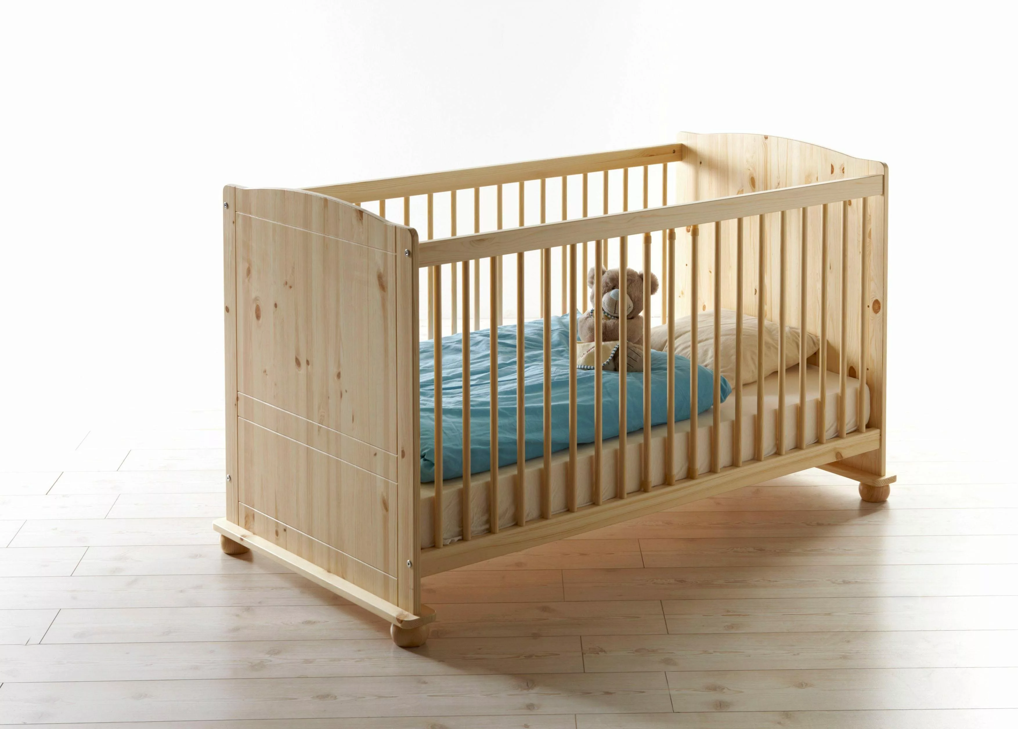 Ticaa Babyzimmer-Komplettset »Adam«, (Set, 5 St.), Bett + Wickelkommode + S günstig online kaufen