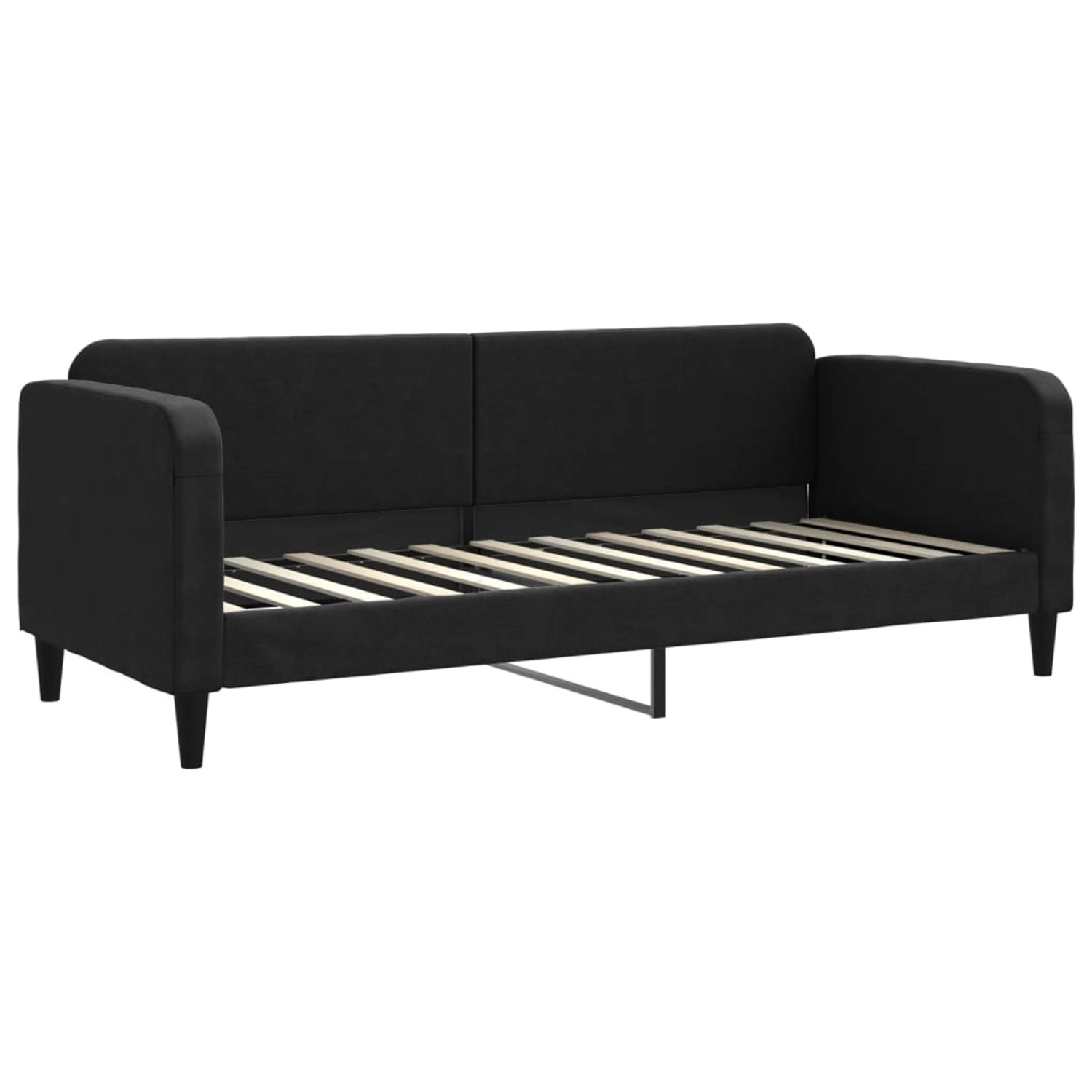 vidaXL Gästebett Tagesbett Schwarz 80x200 cm Stoff Gästebett Gästecouch Gäs günstig online kaufen