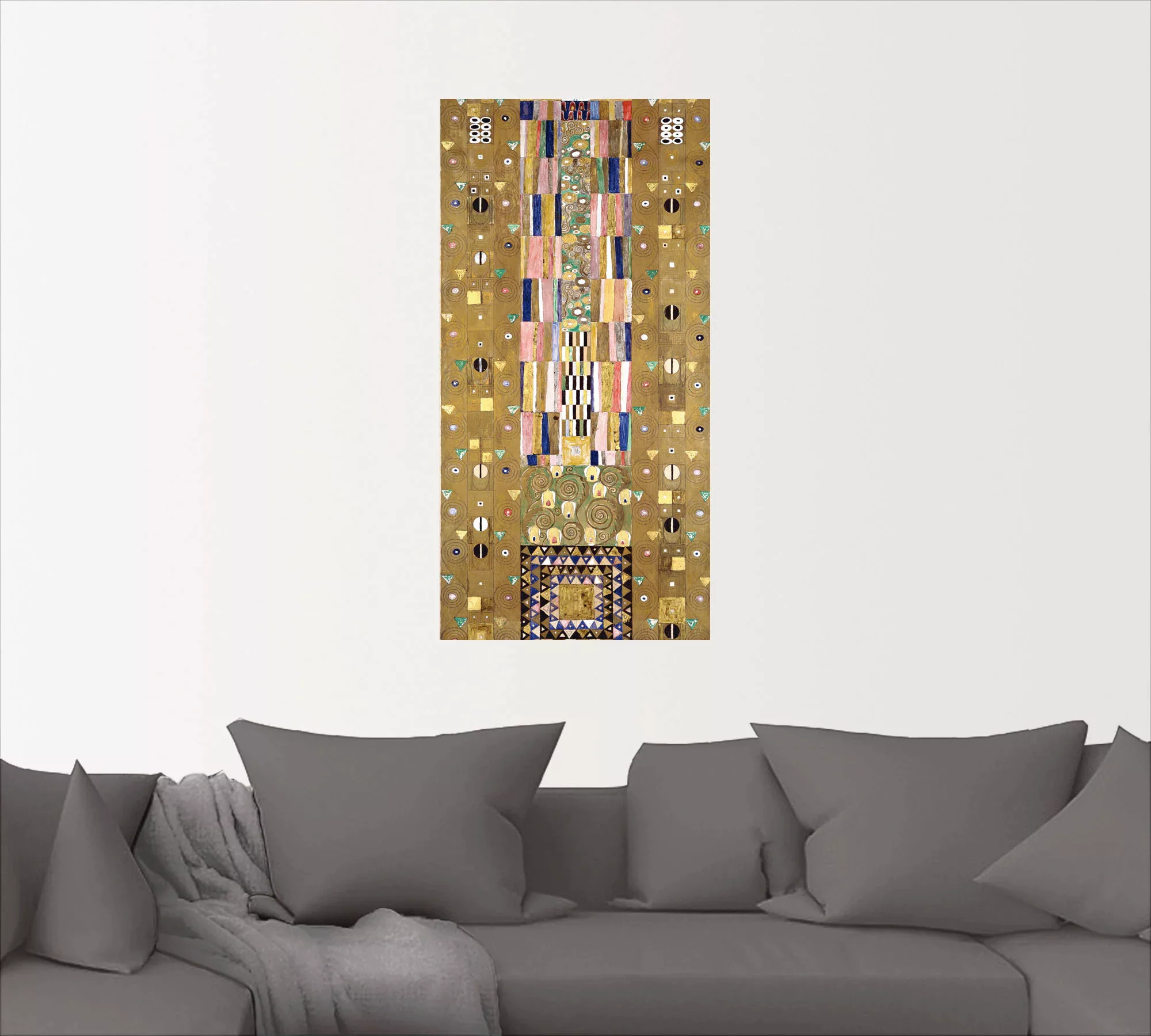 Artland Wandbild "Werkvorlage zum Stocletfries. Schmalwand", Muster, (1 St. günstig online kaufen