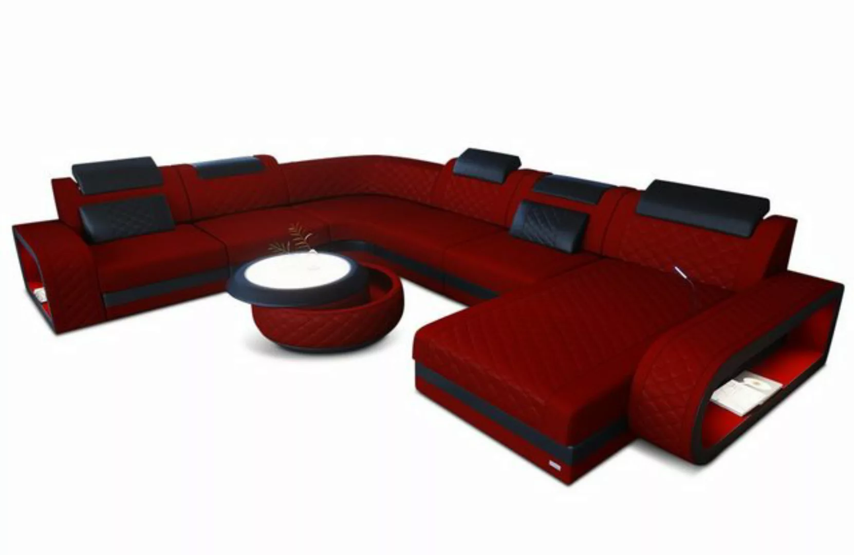 Sofa Dreams Wohnlandschaft Stoff Polstercouch Sofa Berlin XXL U Form Stoffs günstig online kaufen