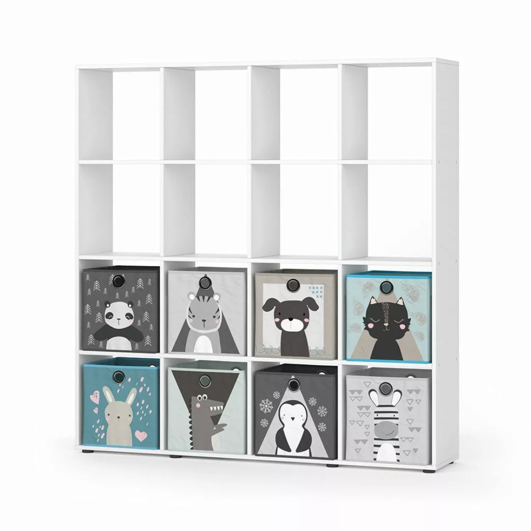 Vicco Bücherregal Karree, Weiß, 138.5 x günstig online kaufen