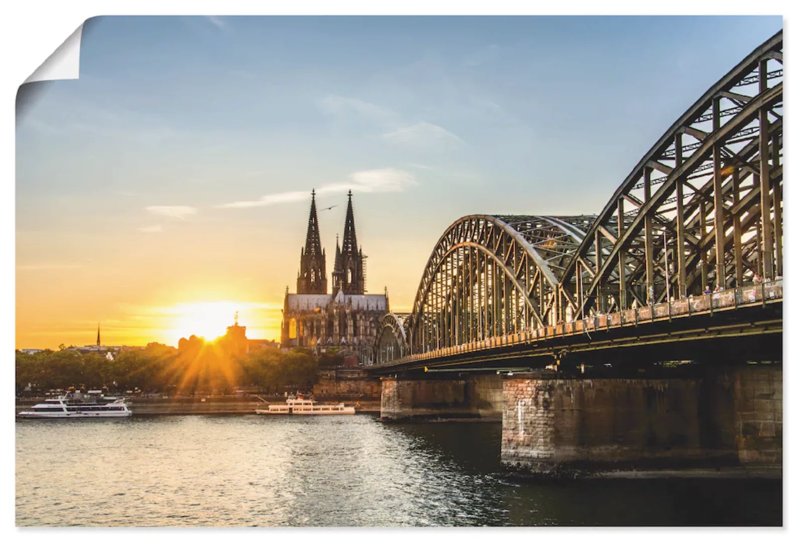 Artland Wandbild "Kölner Dom", Deutschland, (1 St.), als Poster, Wandaufkle günstig online kaufen