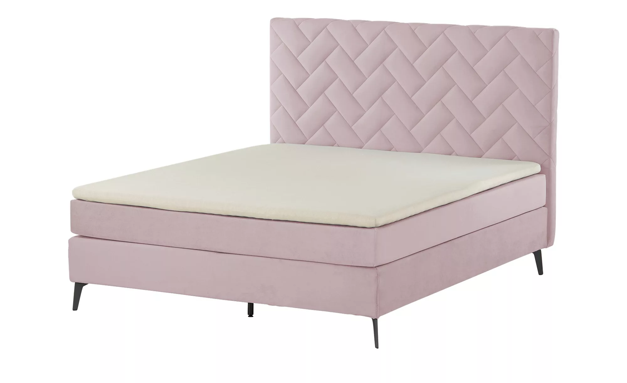 SKAGEN BEDS Boxspringbett  Weave ¦ rosa/pink ¦ Maße (cm): B: 200 H: 122 Bet günstig online kaufen