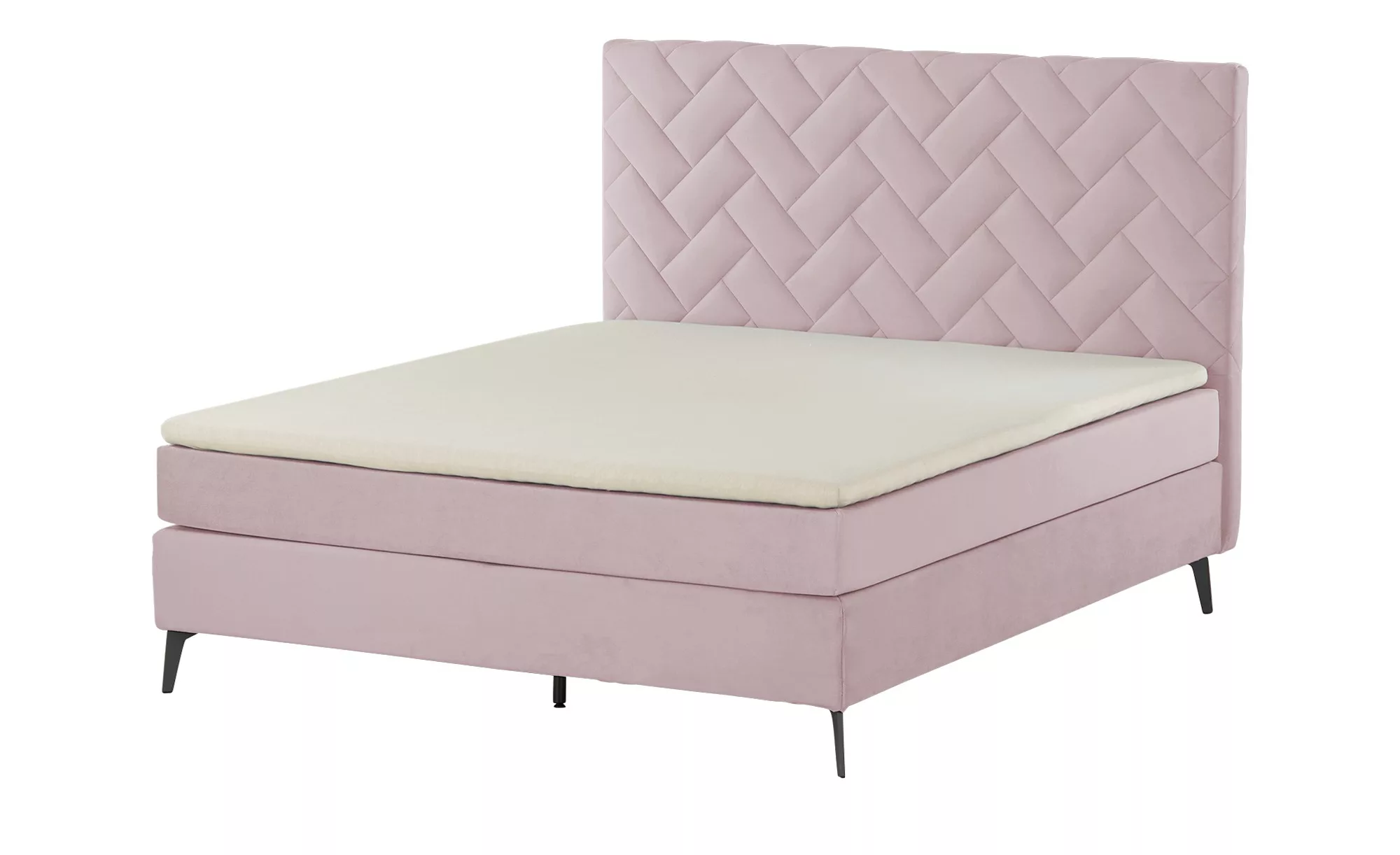 SKAGEN BEDS Boxspringbett  Weave ¦ rosa/pink ¦ Maße (cm): B: 180 H: 122 Bet günstig online kaufen