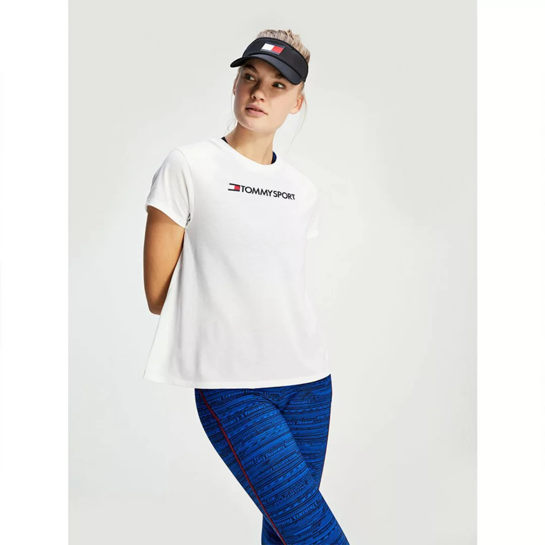 Tommy Hilfiger Sportswear Cotton Mix Chest Logo Kurzärmeliges T-shirt XS Wh günstig online kaufen