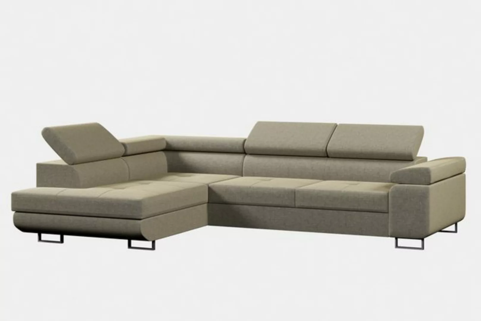 MOEBLO Ecksofa BUZZ L, mit Schlaffunktion, mit Bettkasten Funktionalität Po günstig online kaufen