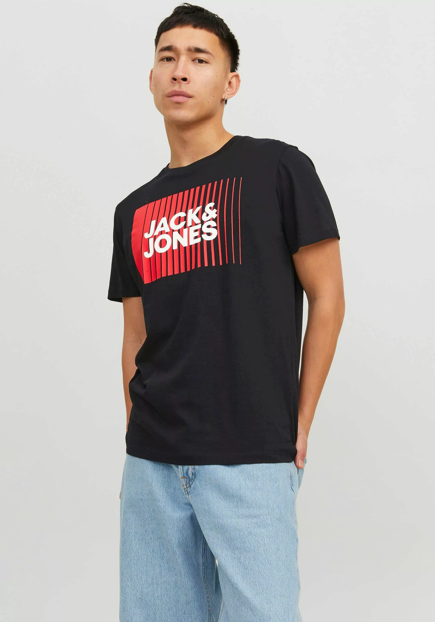 Jack & Jones Herren Rundhals T-Shirt JJECORP LOGO - Regular Fit günstig online kaufen