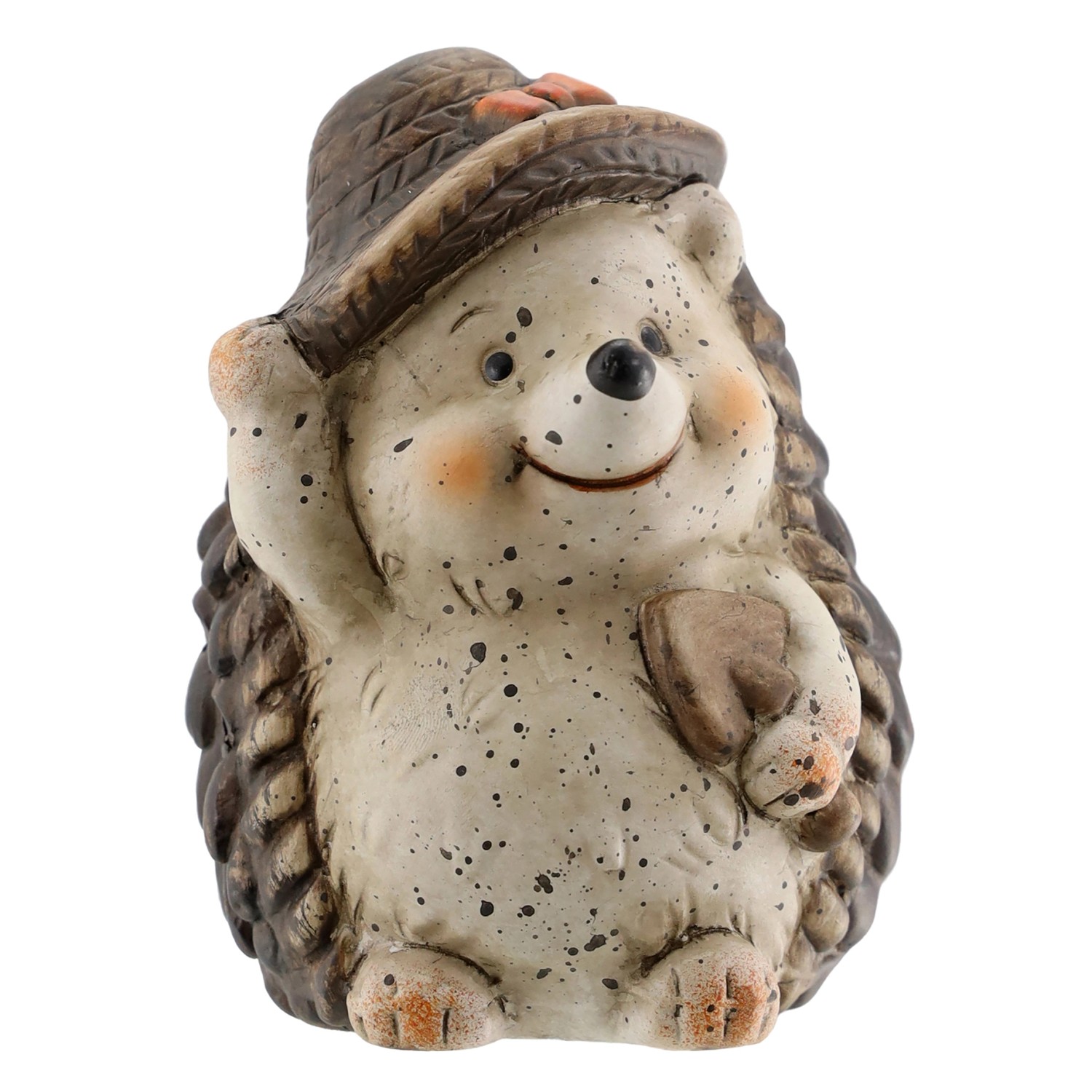 Igel mit Hut aus Keramik 8 cm x 10,6 cm günstig online kaufen