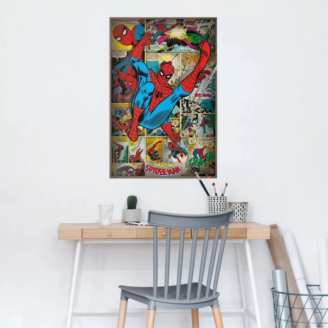 Reinders Poster "Marvel Comics - spider man retro" günstig online kaufen