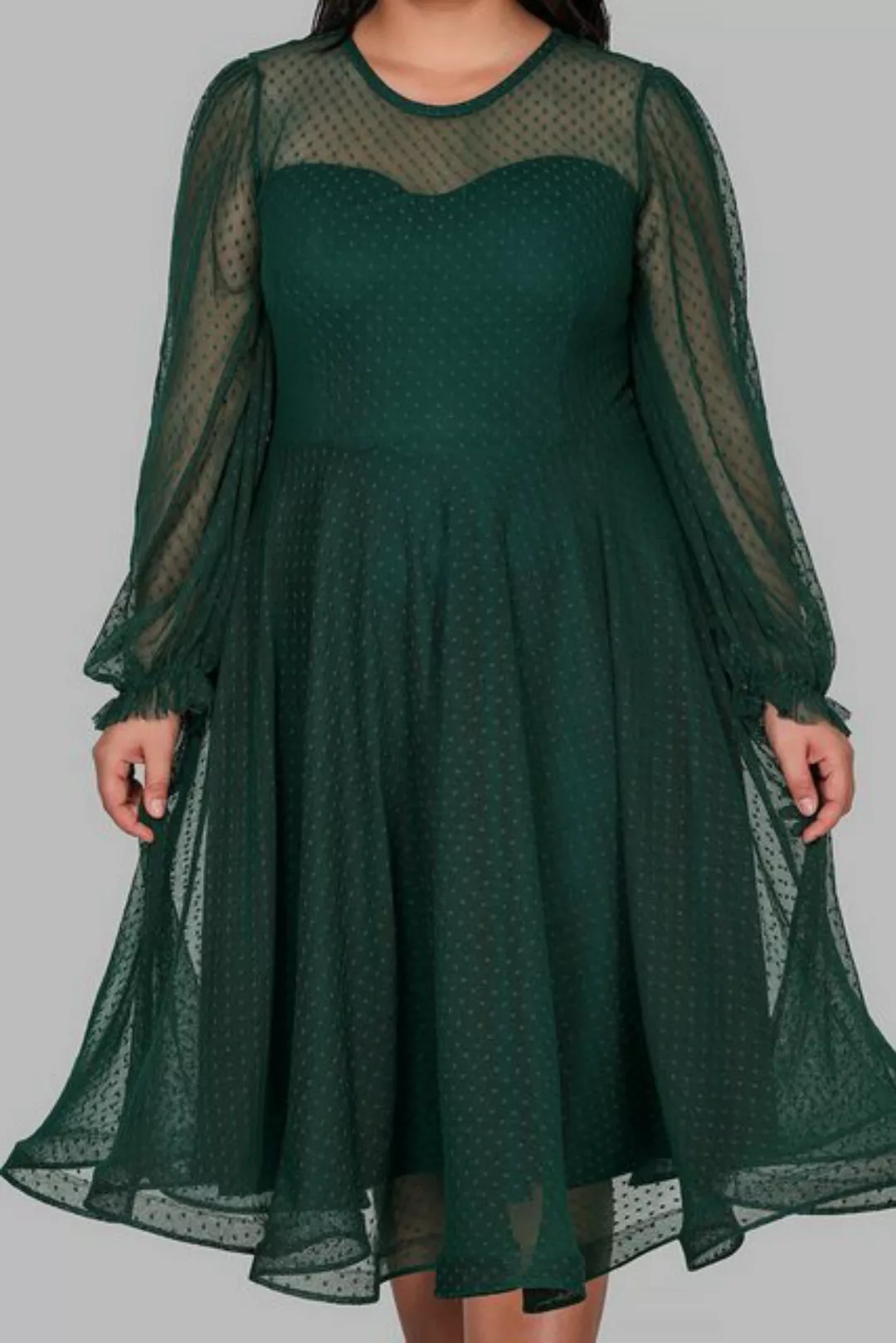 Modabout Abendkleid Damen Midikleid Sommerkleid für große Größen - NELB0588 günstig online kaufen