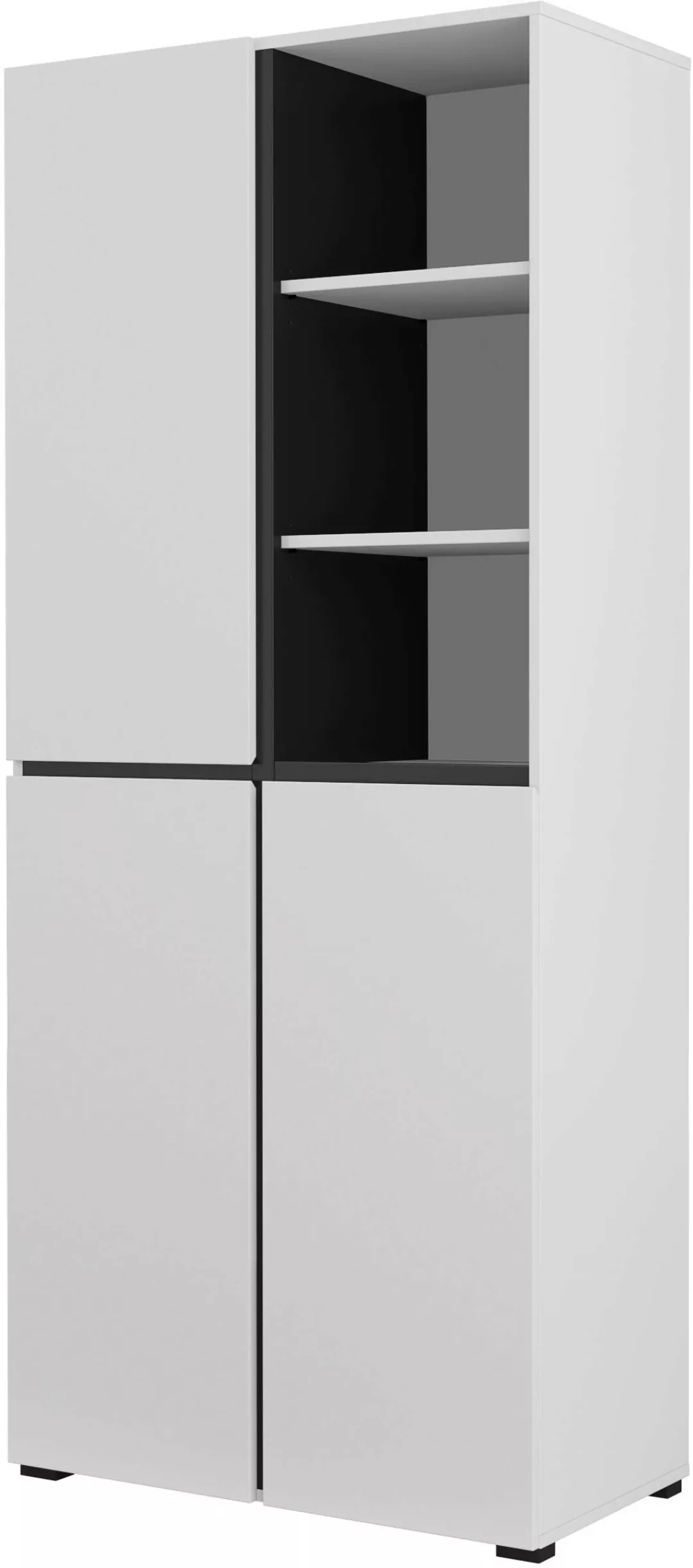 INOSIGN Schuhschrank "Cross, Höhe 183,5cm, modernes griffloses Schuhregal m günstig online kaufen