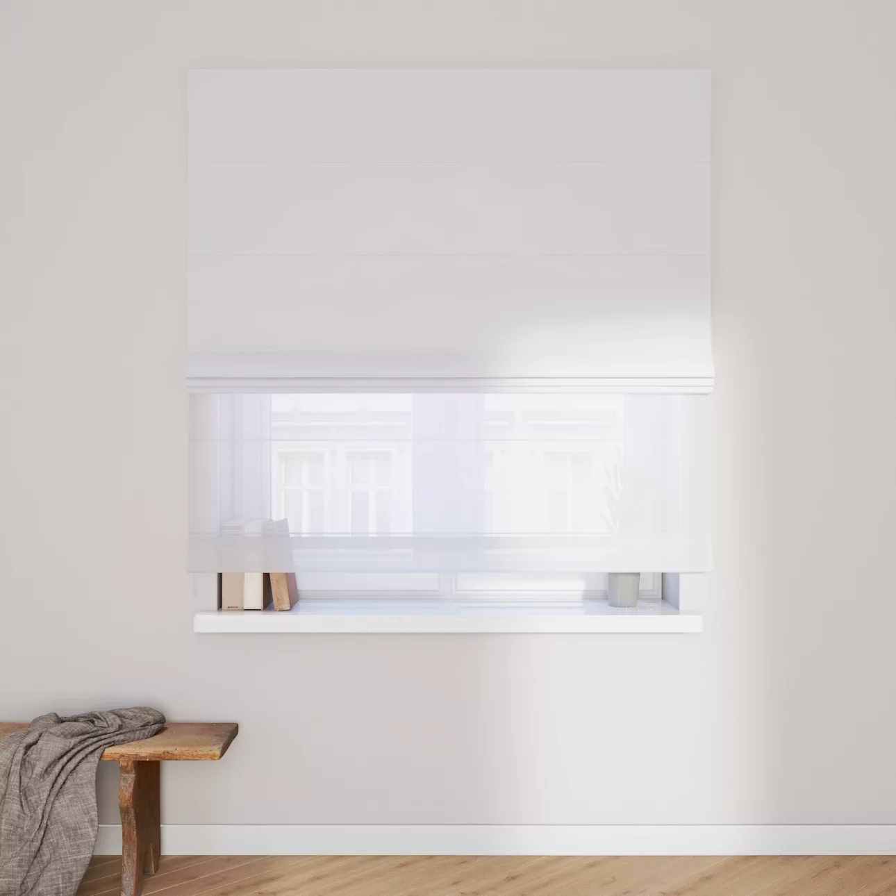Dekoria Doppelraffrollo Duo, grau-weiss, 120 x 160 cm günstig online kaufen